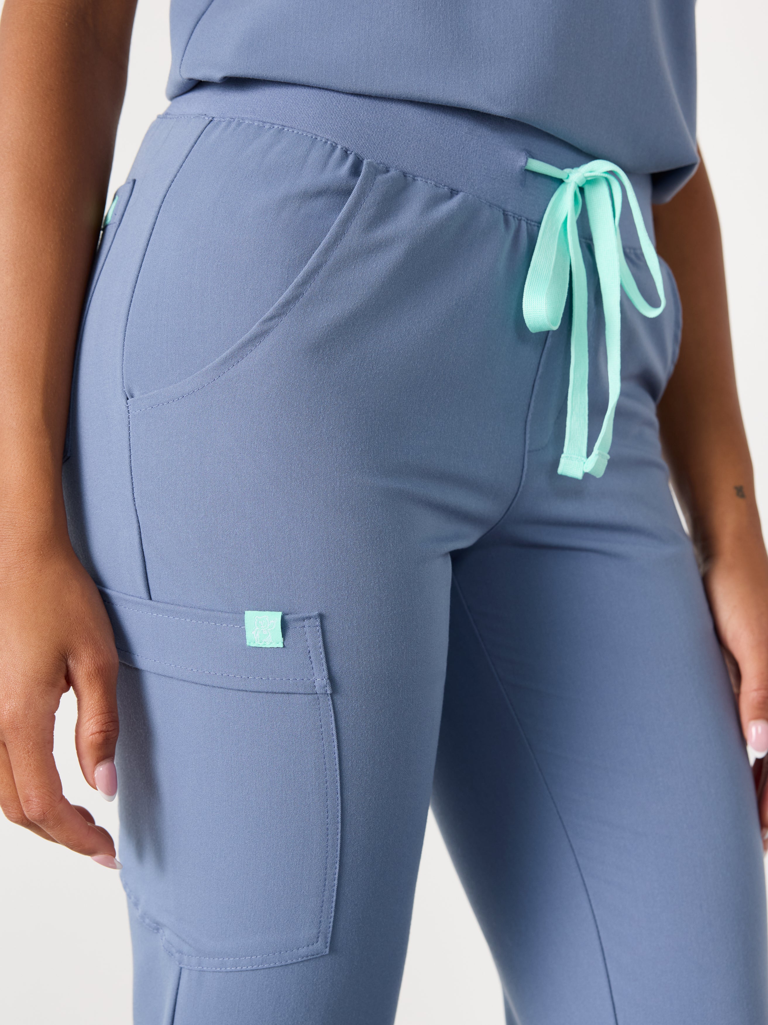 DEMI RE-GARDE™ - BLUE HORIZON - Jogger Scrub Pants - SILVADUR™ - Final Sale - Image 3