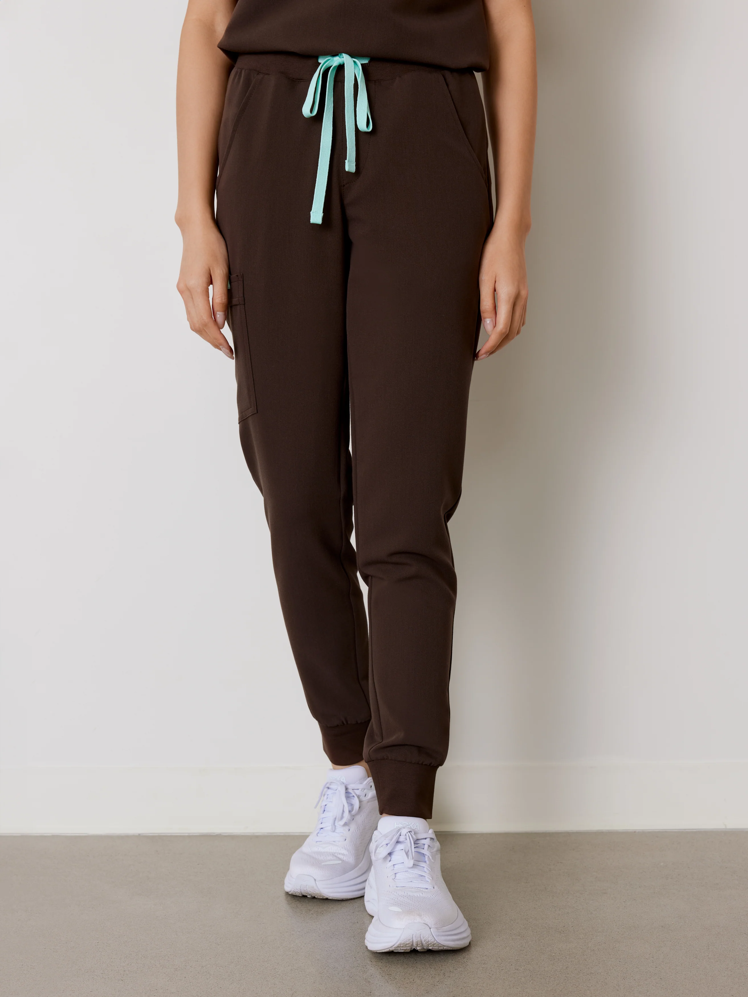DEMI RE-GARDE™ - CHOCOLATE - Jogger Scrub Pants - SILVADUR™ - Image 2