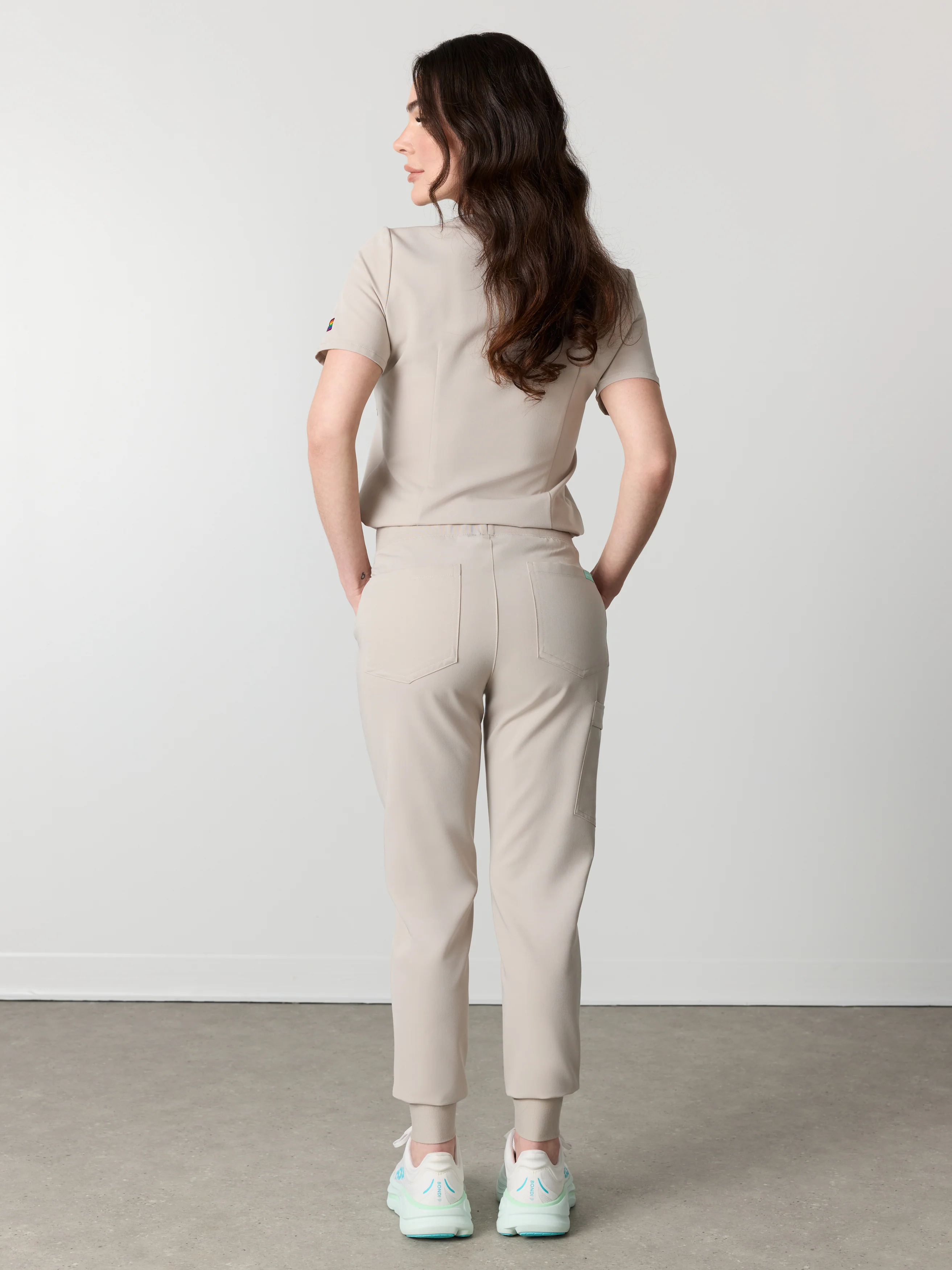 DEMI RE-GARDE™ - GREIGE - Jogger Scrub Pants - SILVADUR™ - Image 4