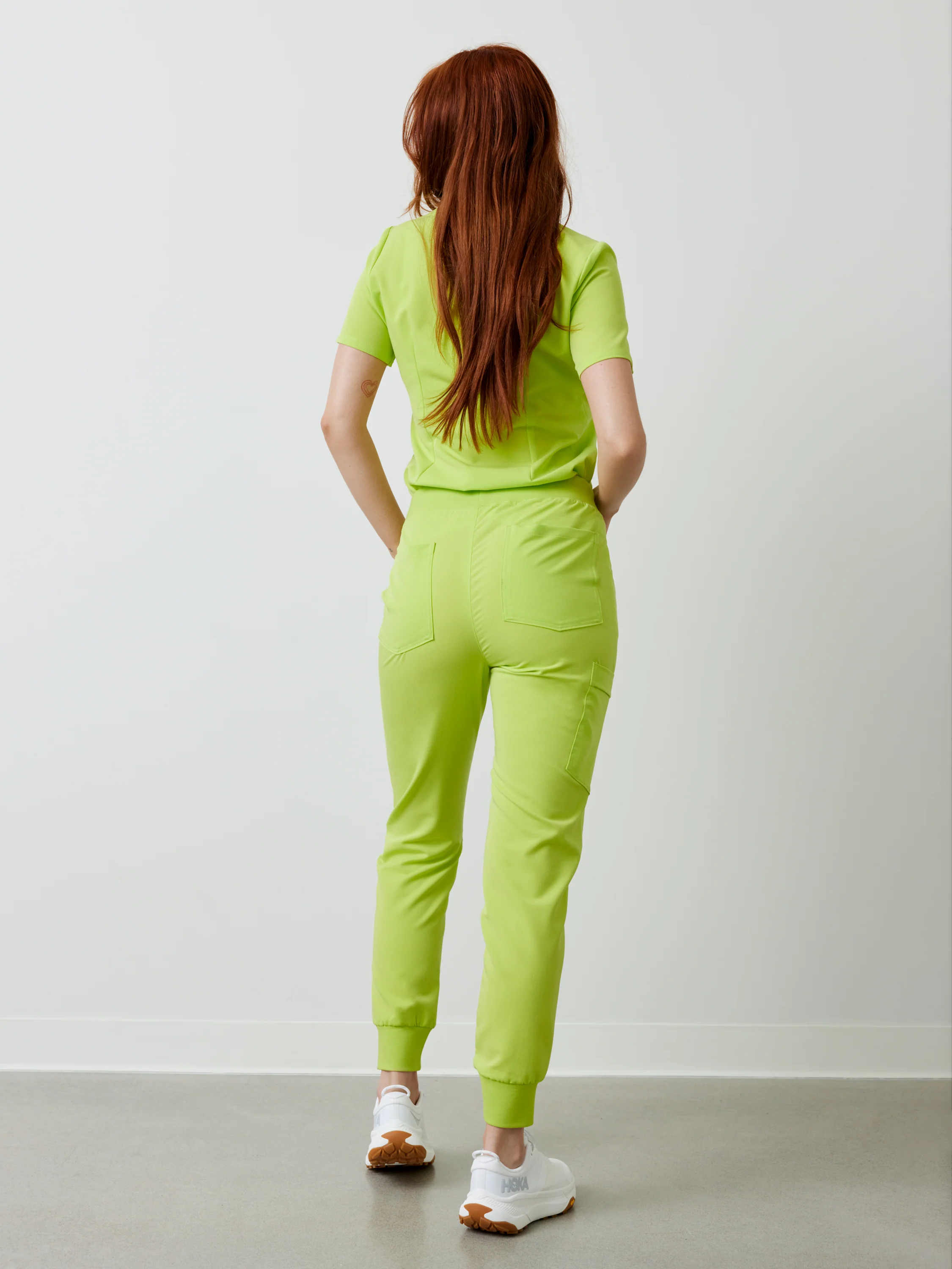 DEMI RE-GARDE™ - LIME - Jogger Scrub Pants - SILVADUR™ - Image 3