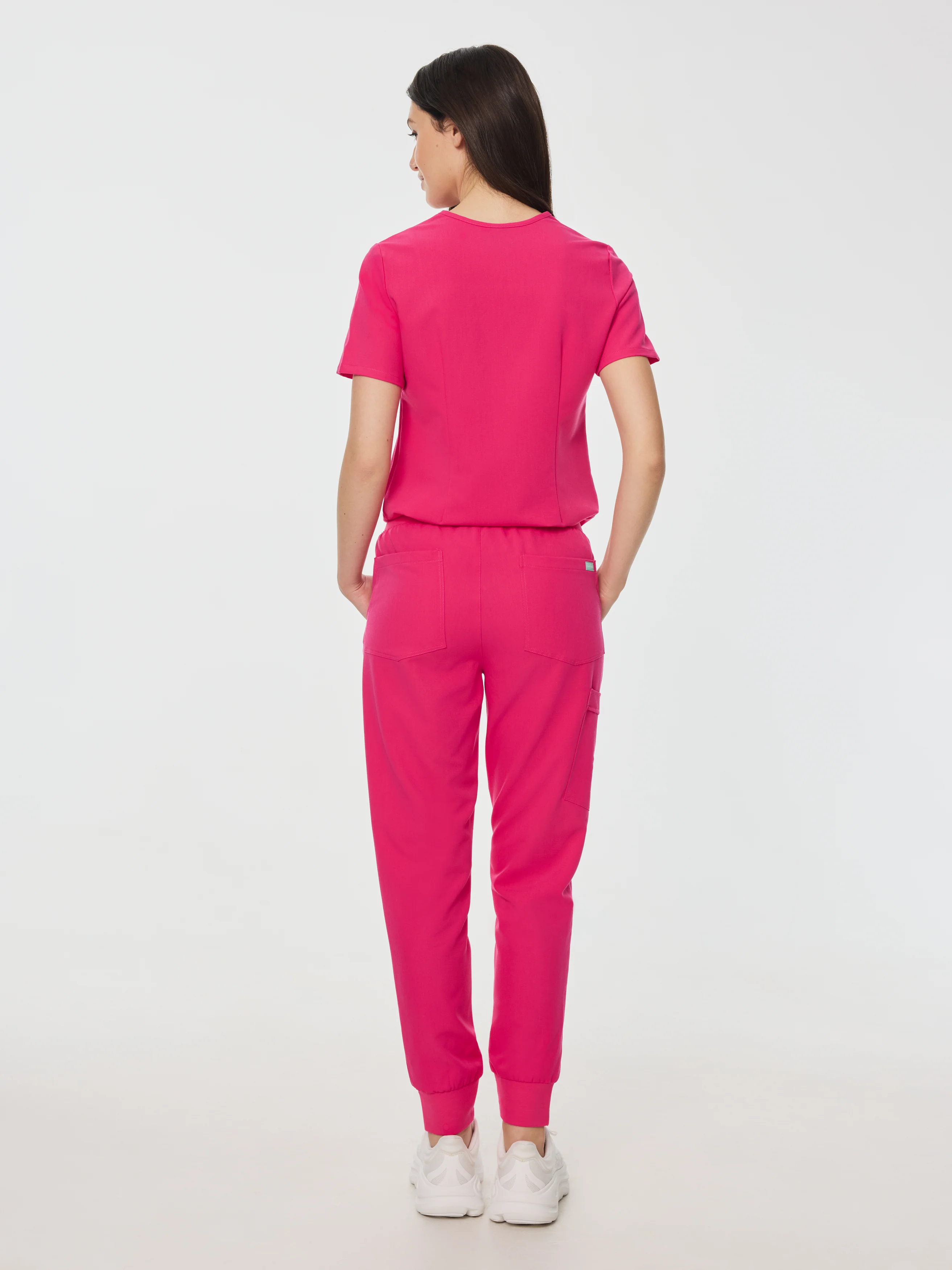 DEMI RE-GARDE™ - PINK CRUSH - Jogger Scrub Pants - SILVADUR™ - Image 4