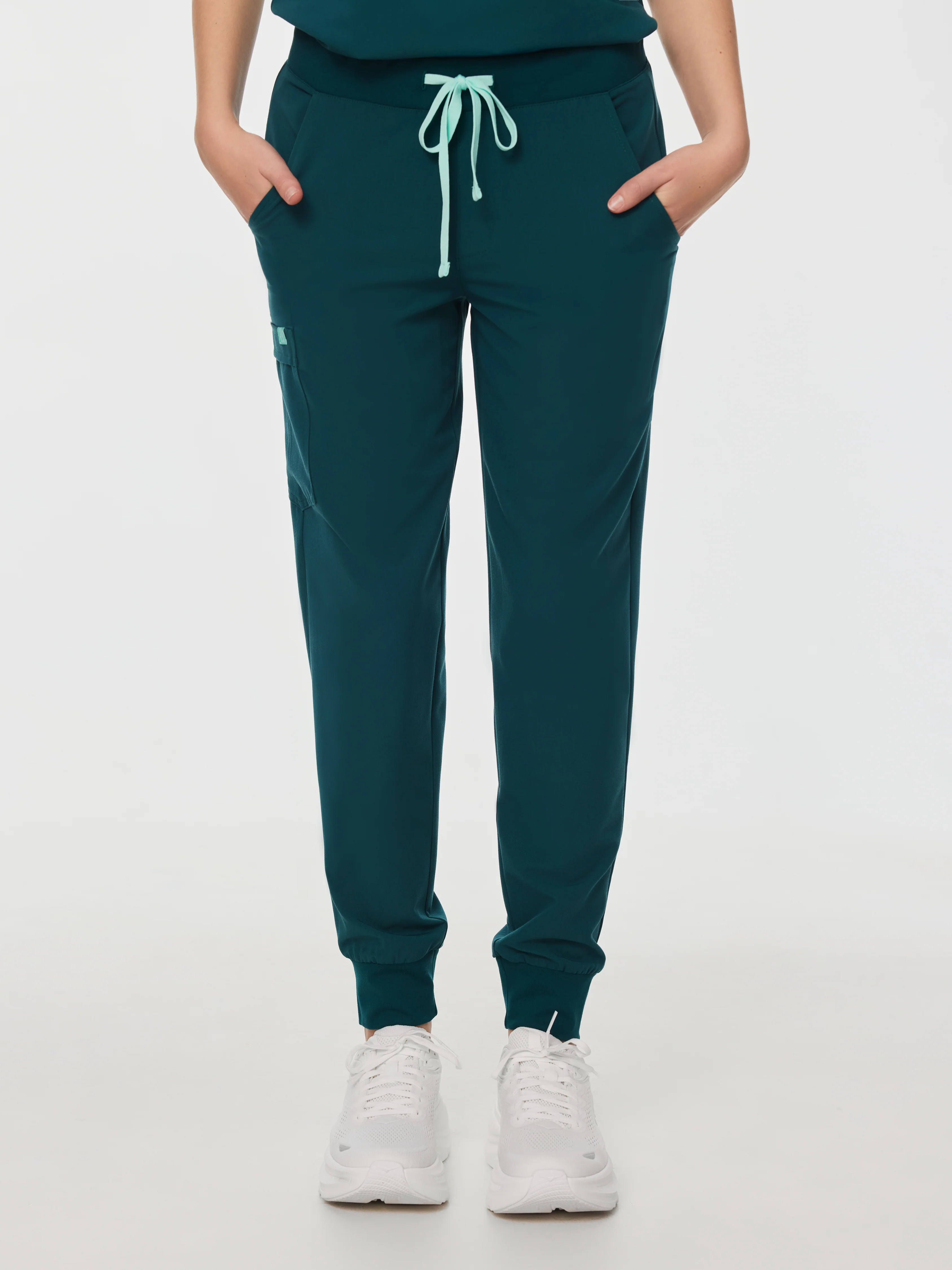 DEMI RE-GARDE™ - TEAL - Jogger Scrub Pants - SILVADUR™ - Image 3