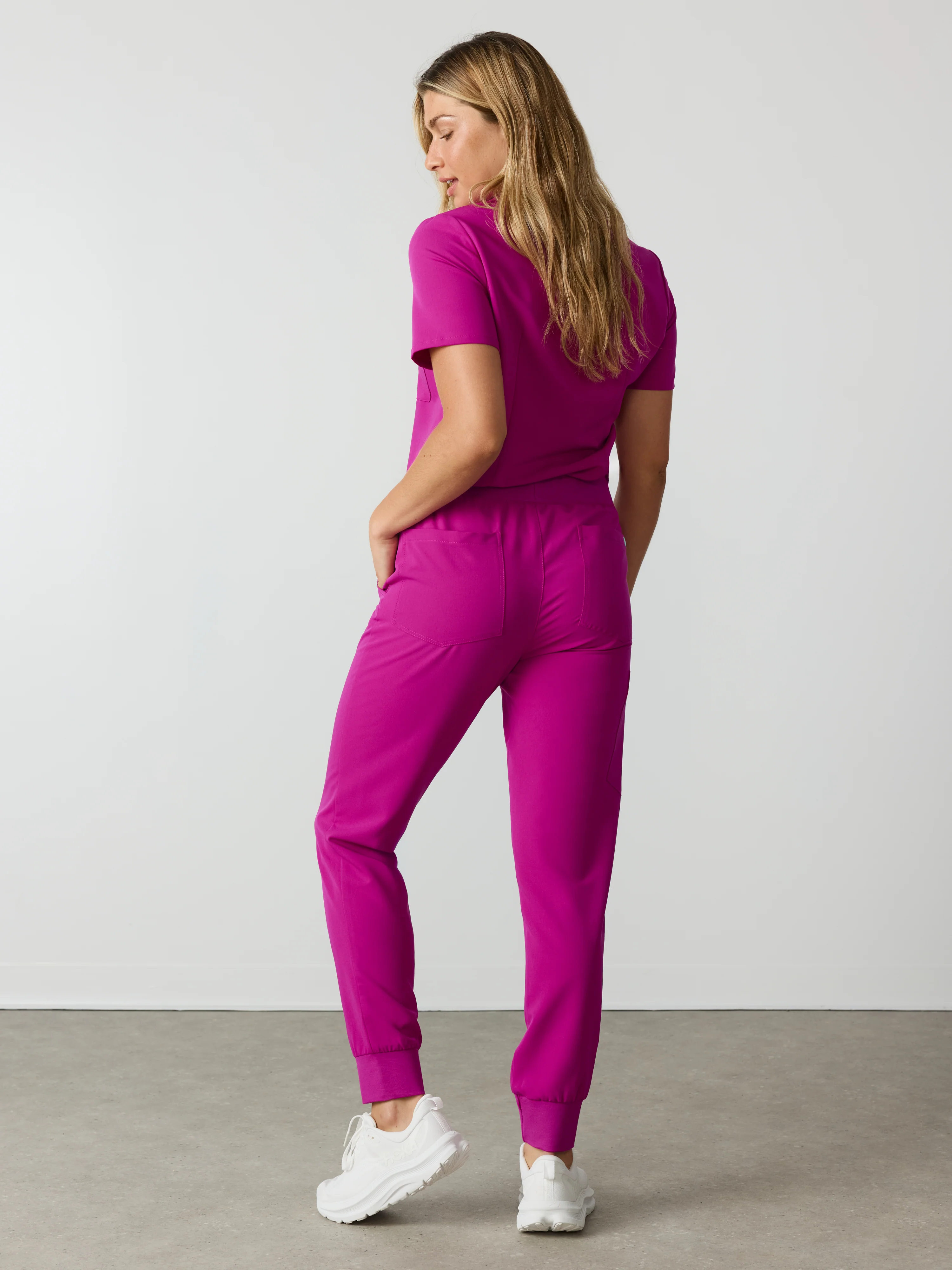 DEMI RE-GARDE™ - MAGENTA - Jogger Scrub Pants - SILVADUR™ - Image 4