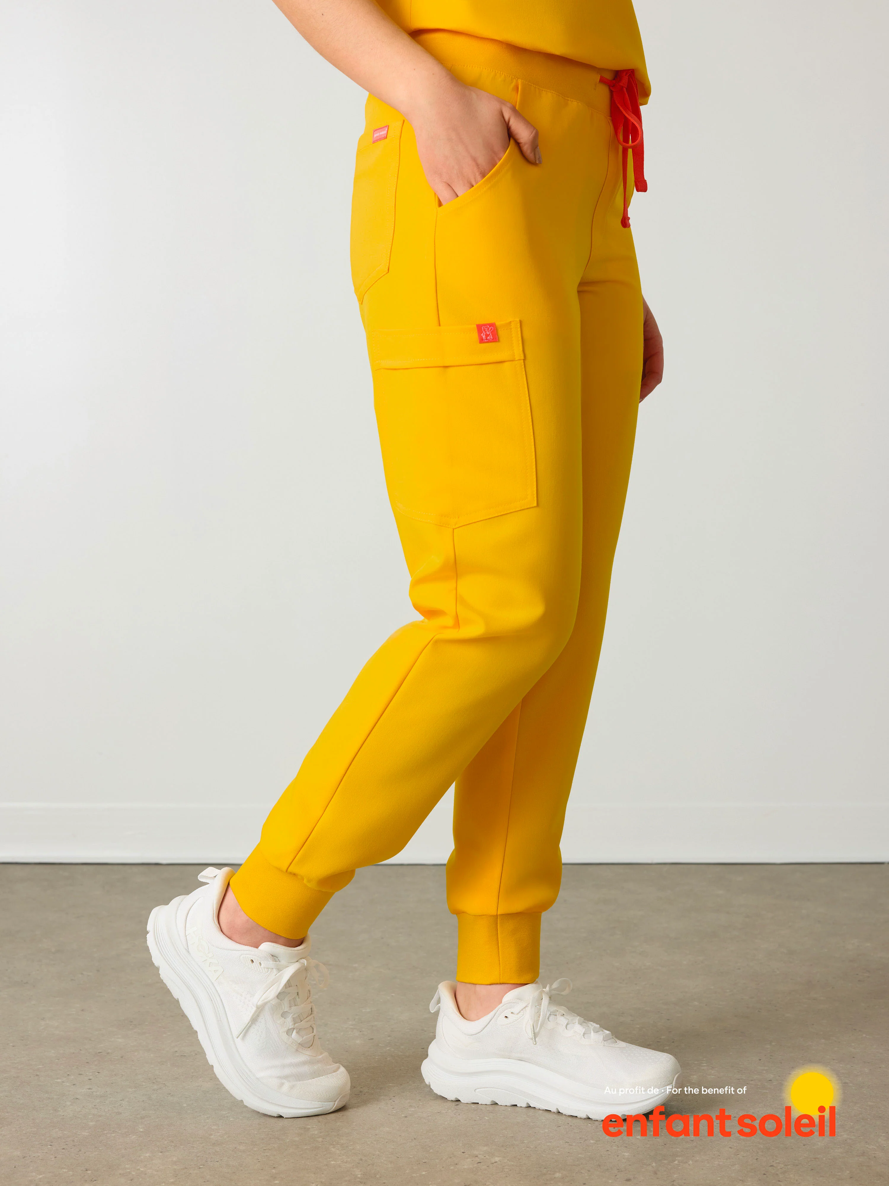 DEMI RE-GARDE™ - SUNSHINE YELLOW - Jogger Scrub Pants - SILVADUR™ - Image 2