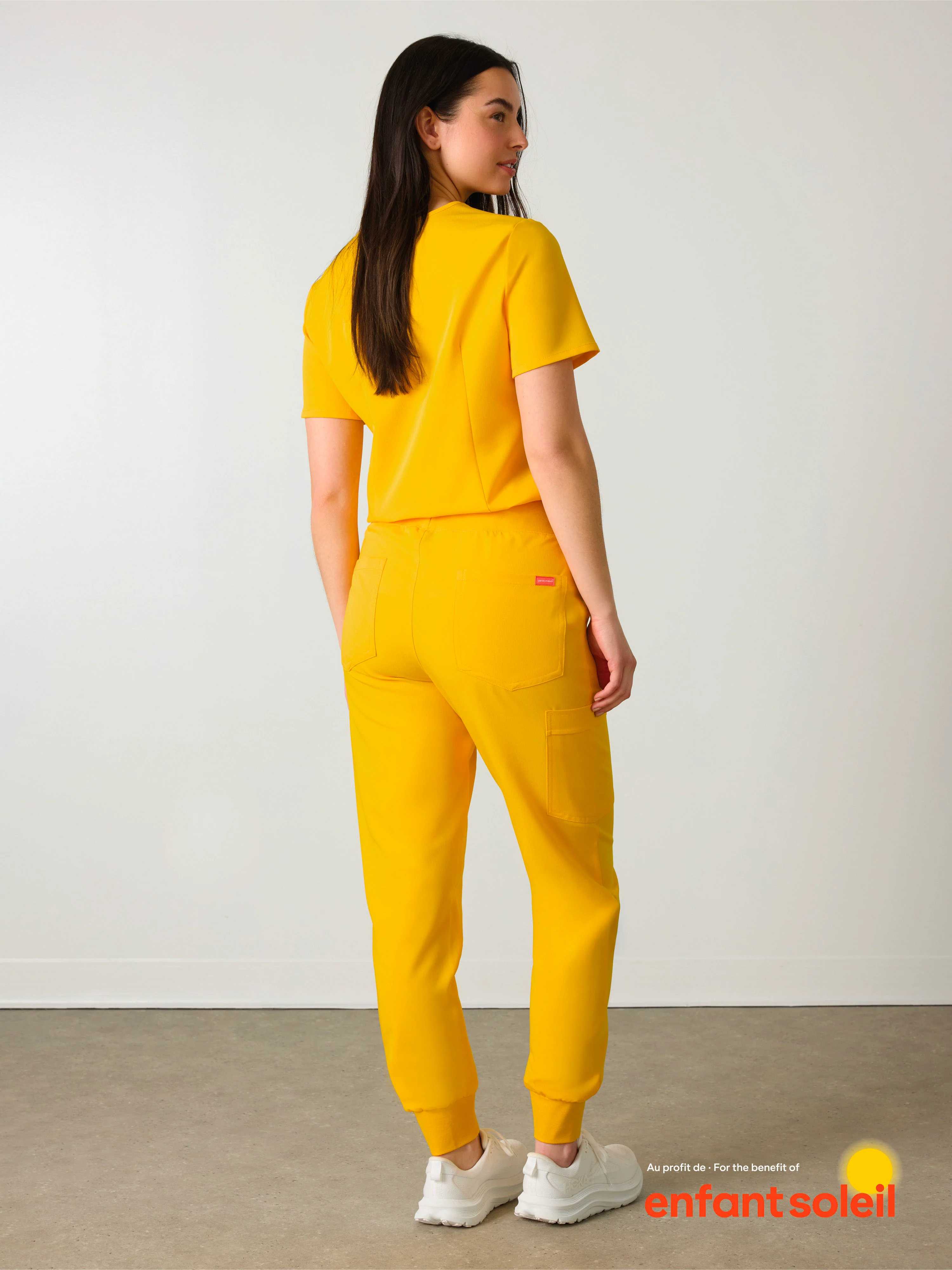 DEMI RE-GARDE™ - SUNSHINE YELLOW - Jogger Scrub Pants - SILVADUR™ - Image 4