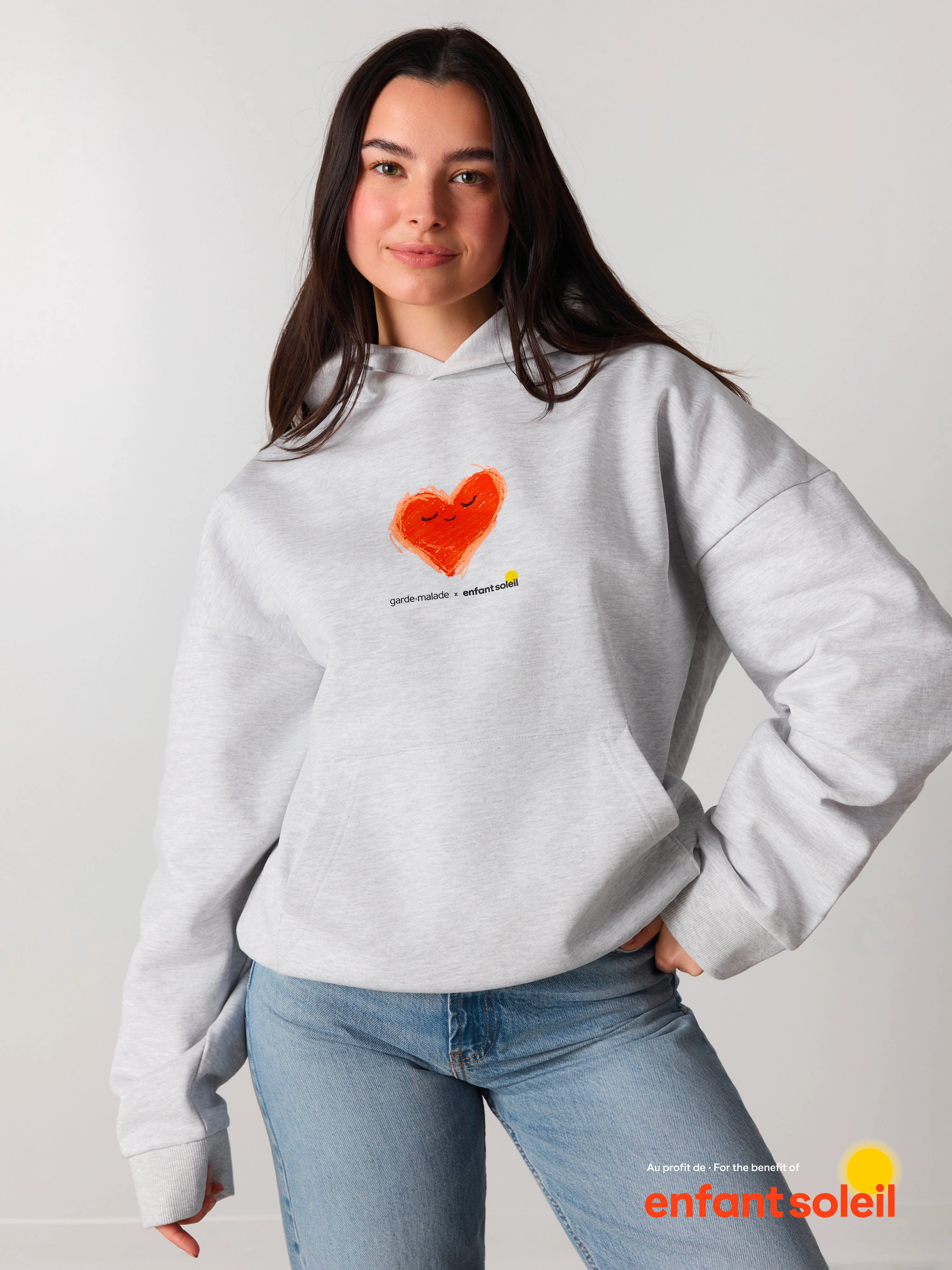 G-M x Enfant Soleil - Hoodie - Petit Coeur