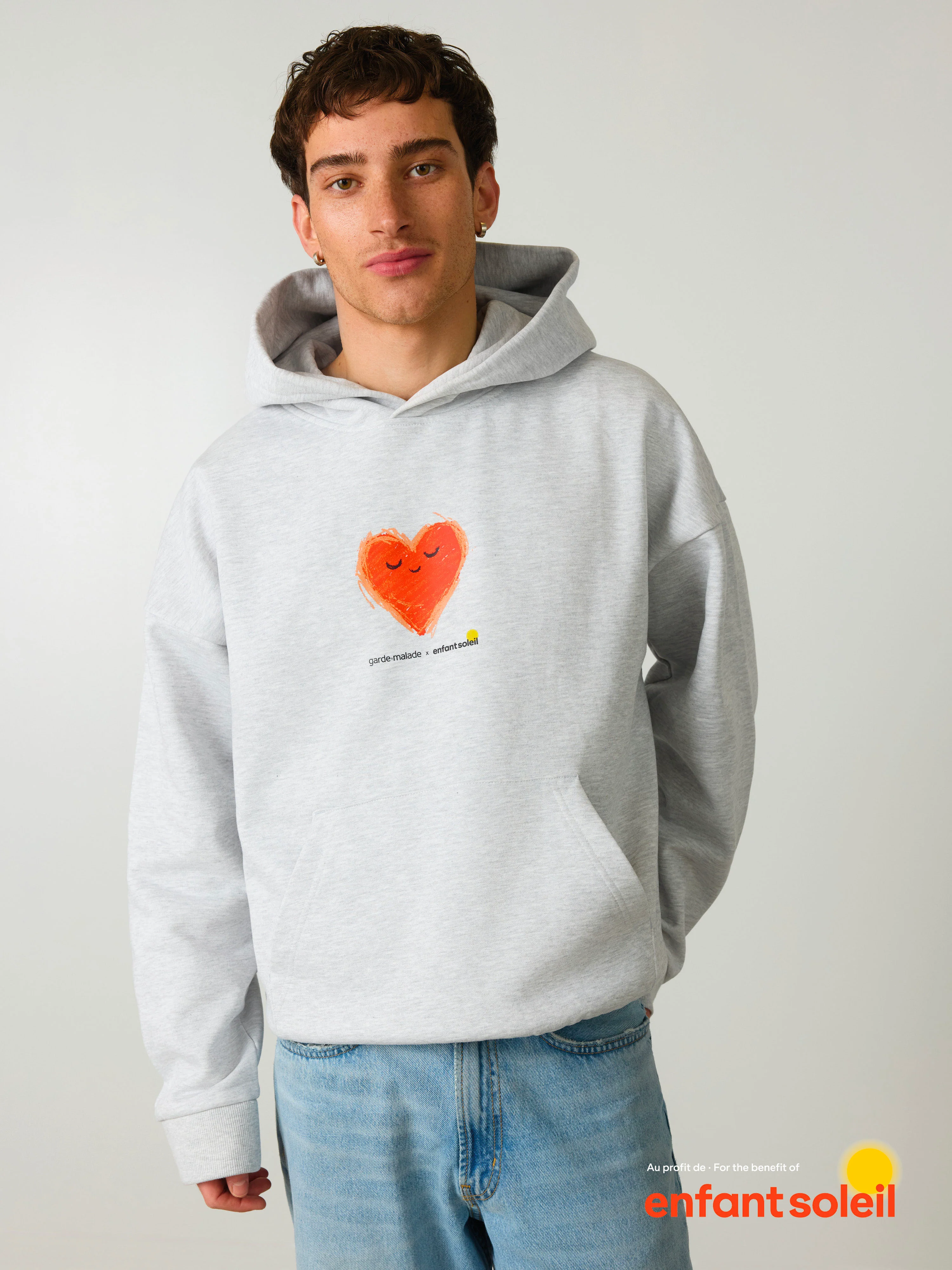 G-M x Enfant Soleil - Hoodie - Petit Coeur - Image 4