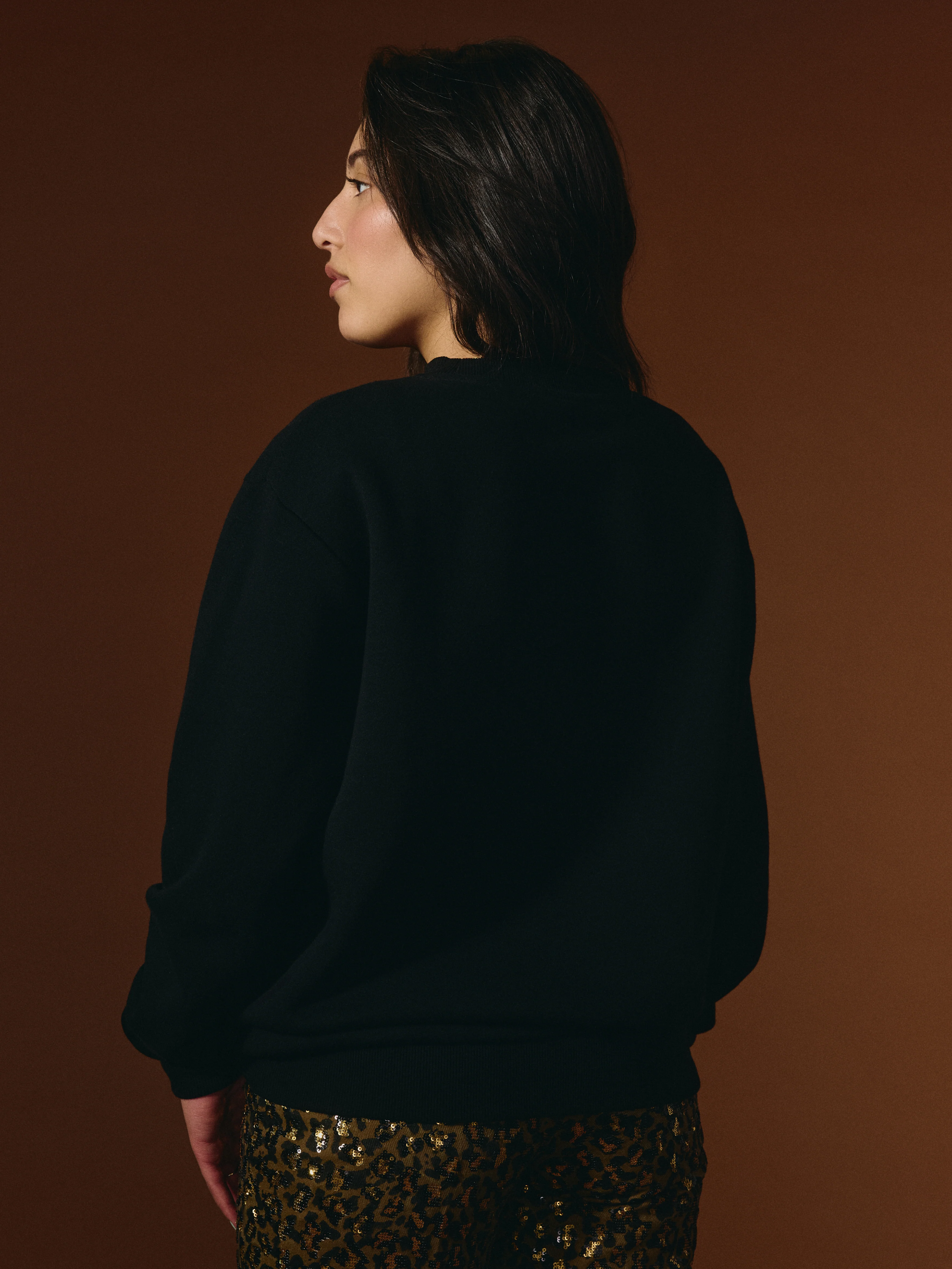 G-M x Pony - Crewneck Black - Teddy Chenille ''Care Club'' - Image 4
