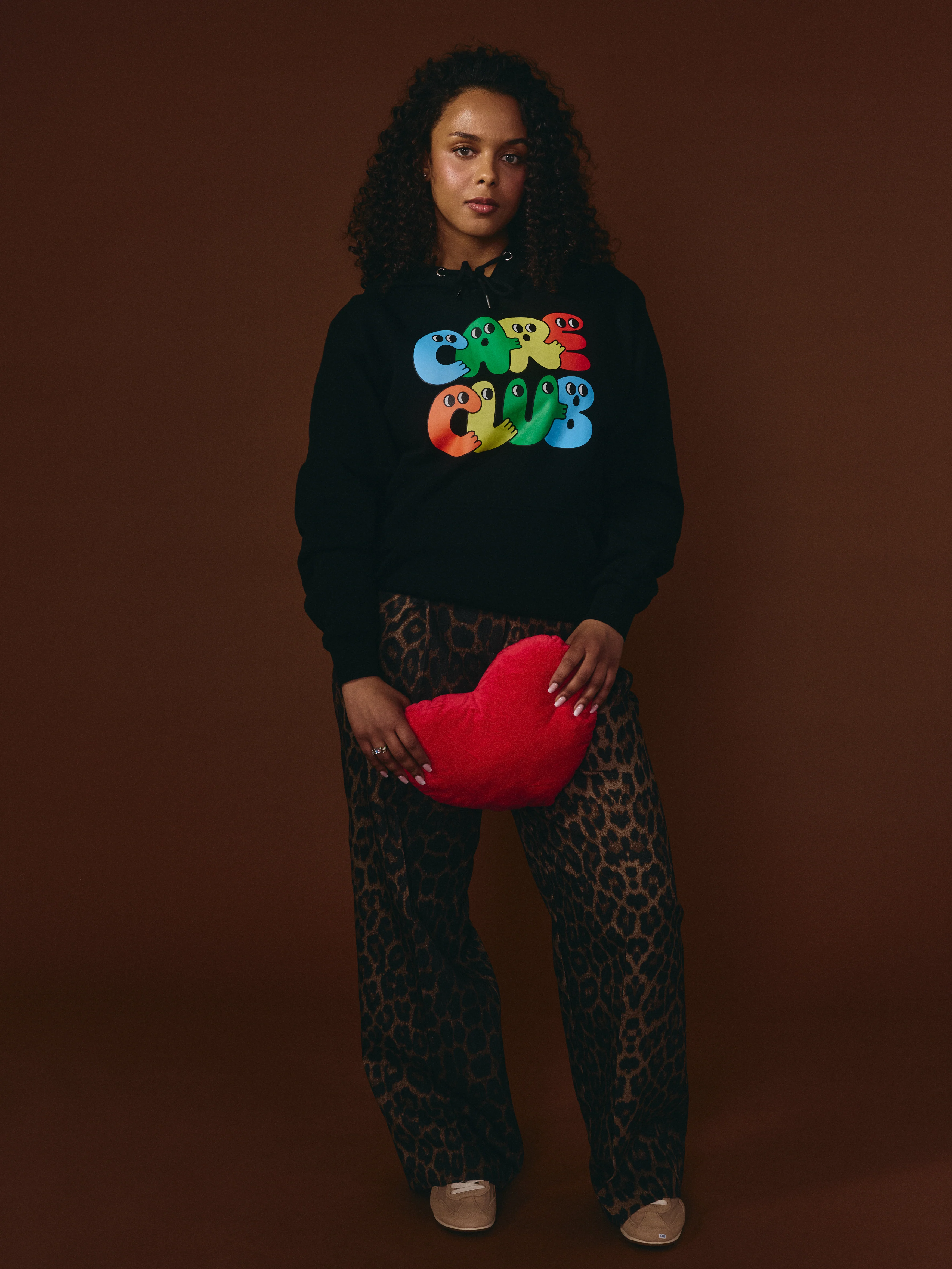 G-M x Pony - Hoodie Black - Cartoon ''Care Club''