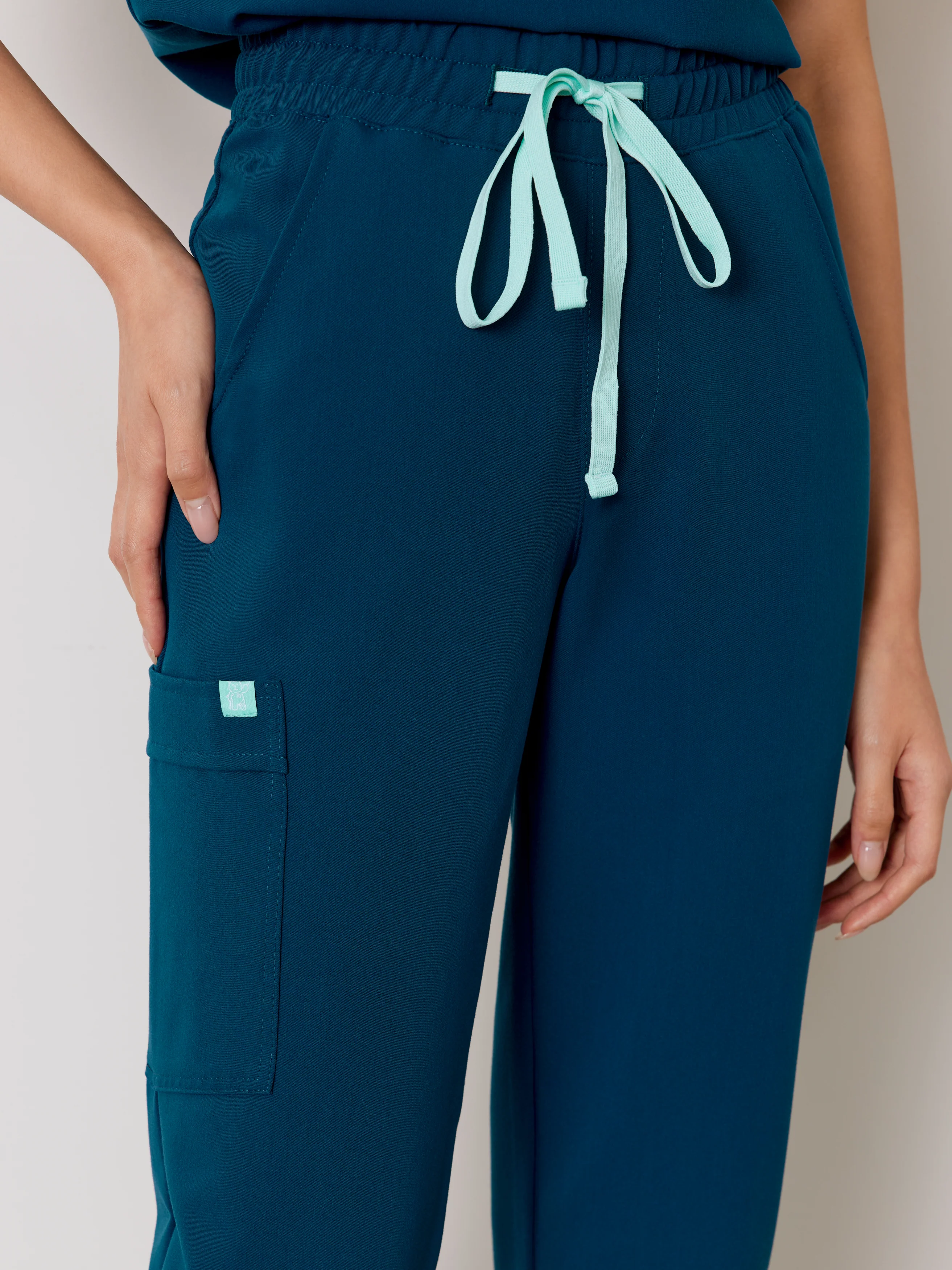 JULIETA RE-GARDE™ - OPAL BLUE - Straight Cut Scrub Pants - SILVADUR™ - Image 3