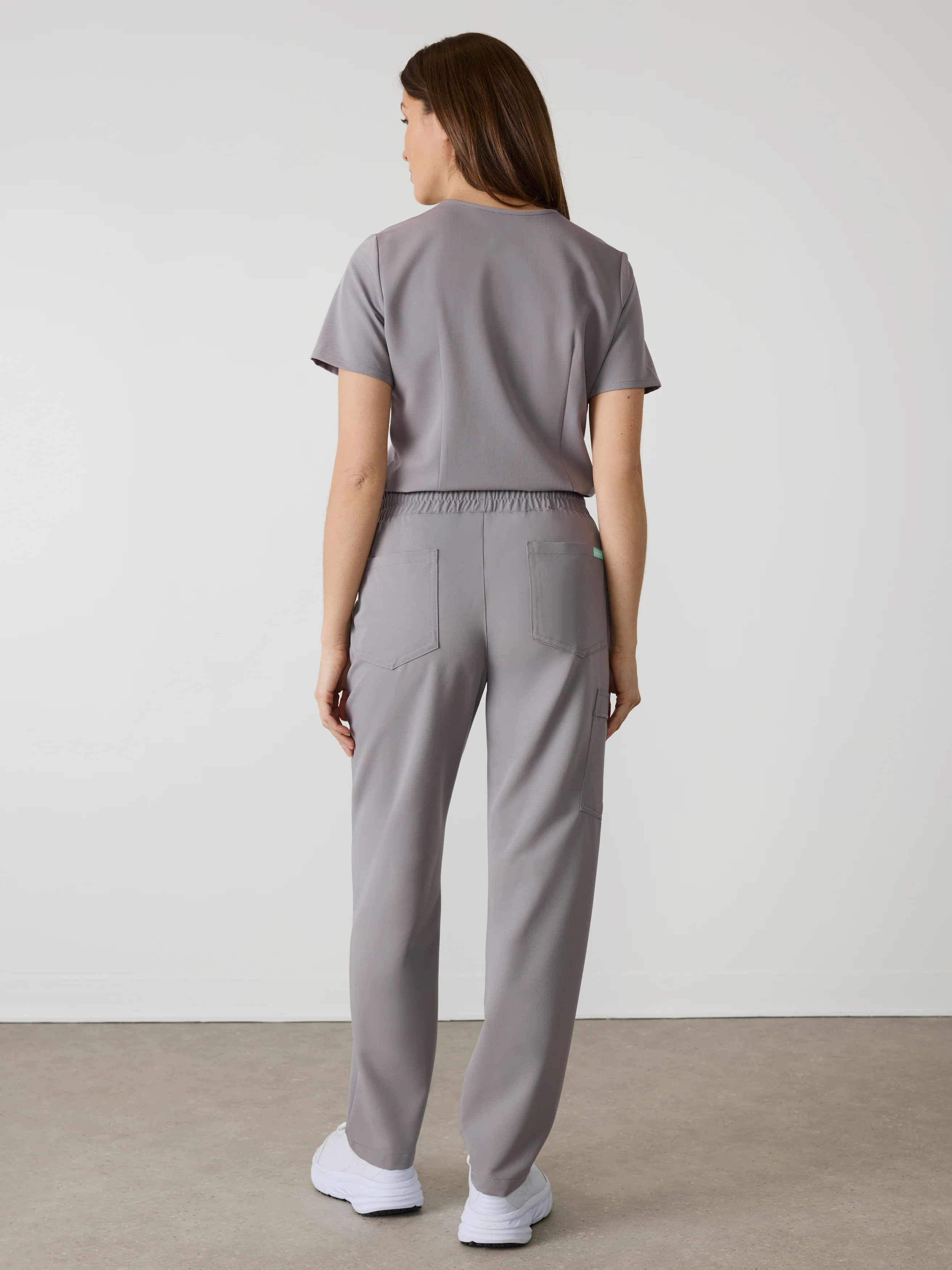 JULIETA RE-GARDE™ - ECLIPSE GREY - Straight Cut Scrub Pants - SILVADUR™ - Image 4