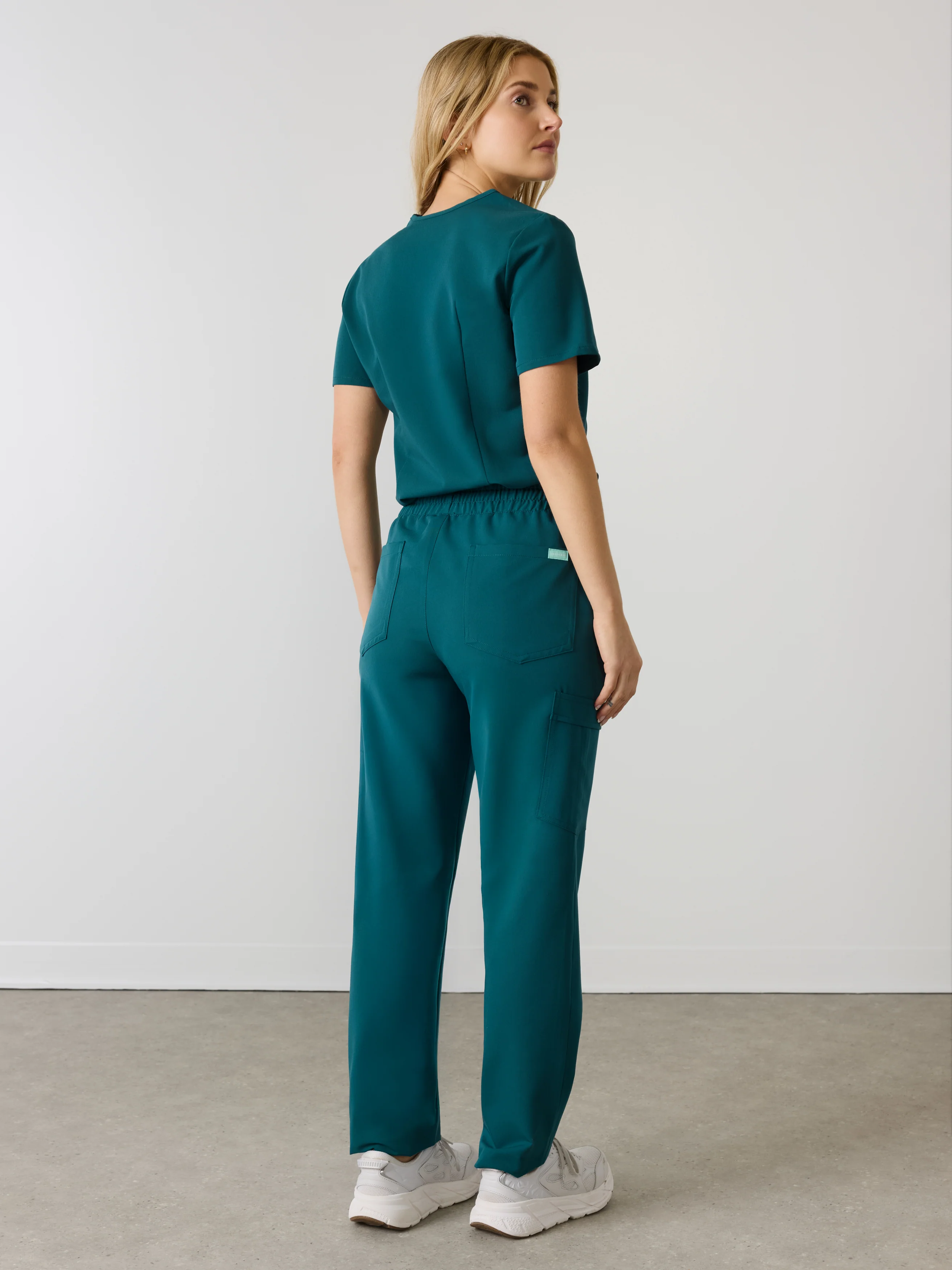 JULIETA RE-GARDE™ - TEAL - Straight Cut Scrub Pants - SILVADUR™ - Image 4