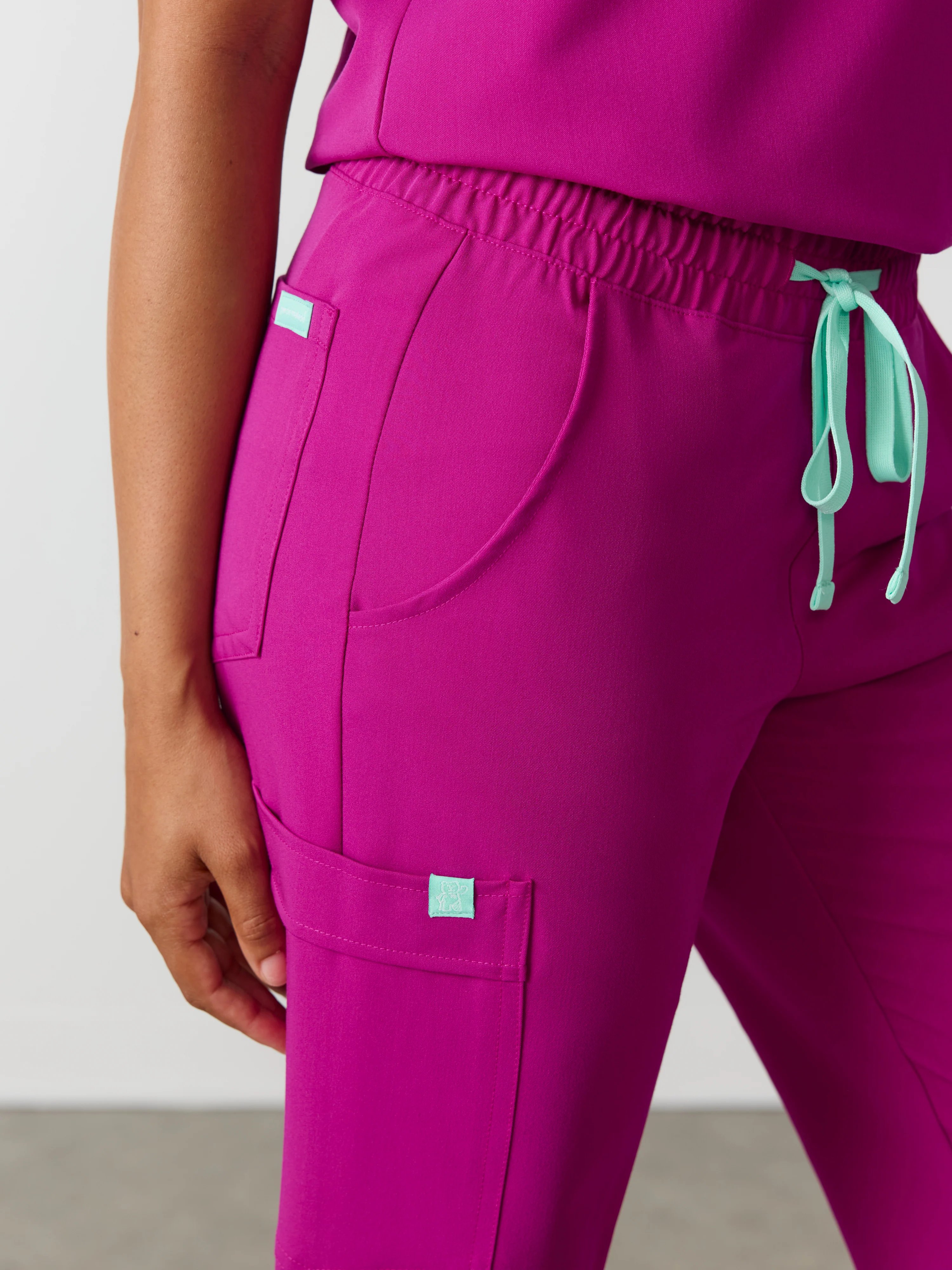 JULIETA RE-GARDE™ - MAGENTA - Straight Cut Scrub Pants - SILVADUR™ - Image 3