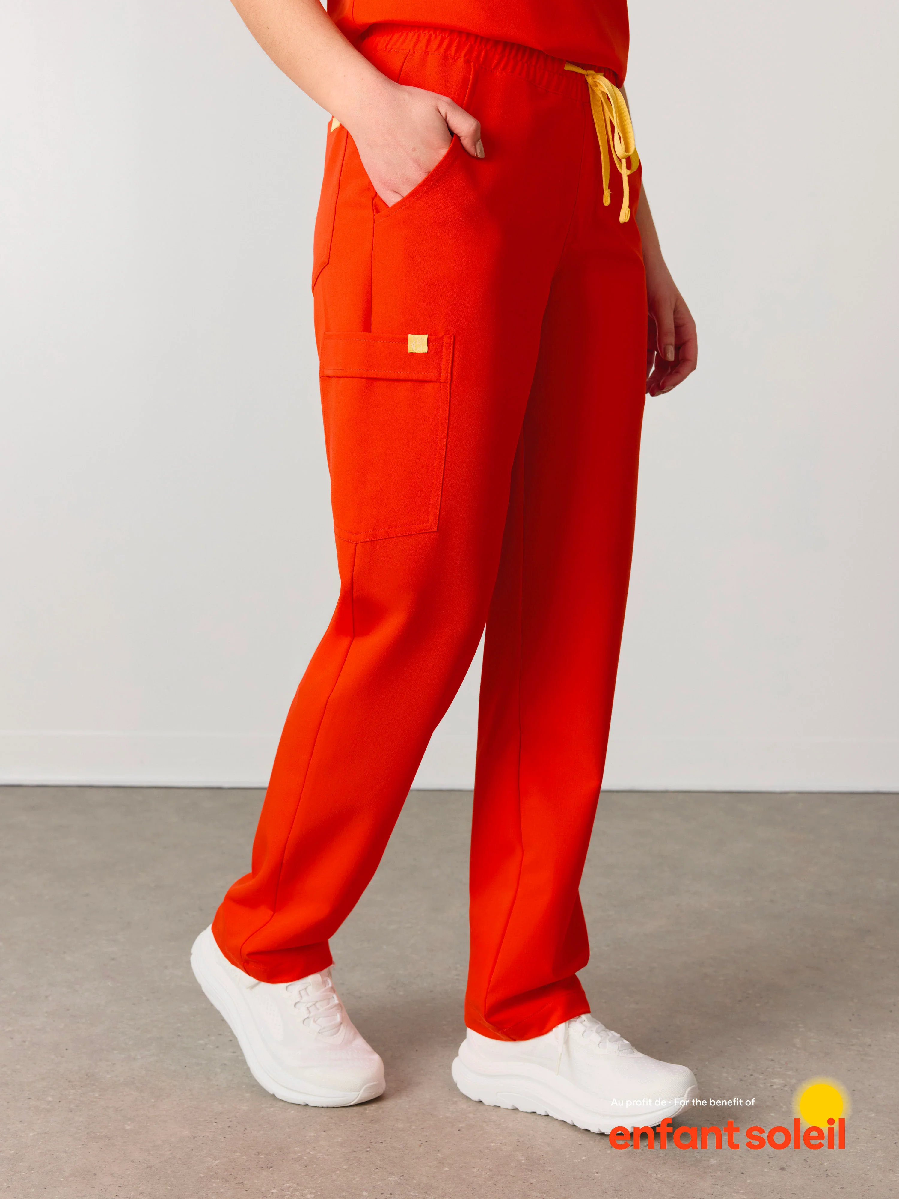 JULIETA RE-GARDE™ - TANGERINE - Straight Cut Scrub Pants - SILVADUR™ - Image 2