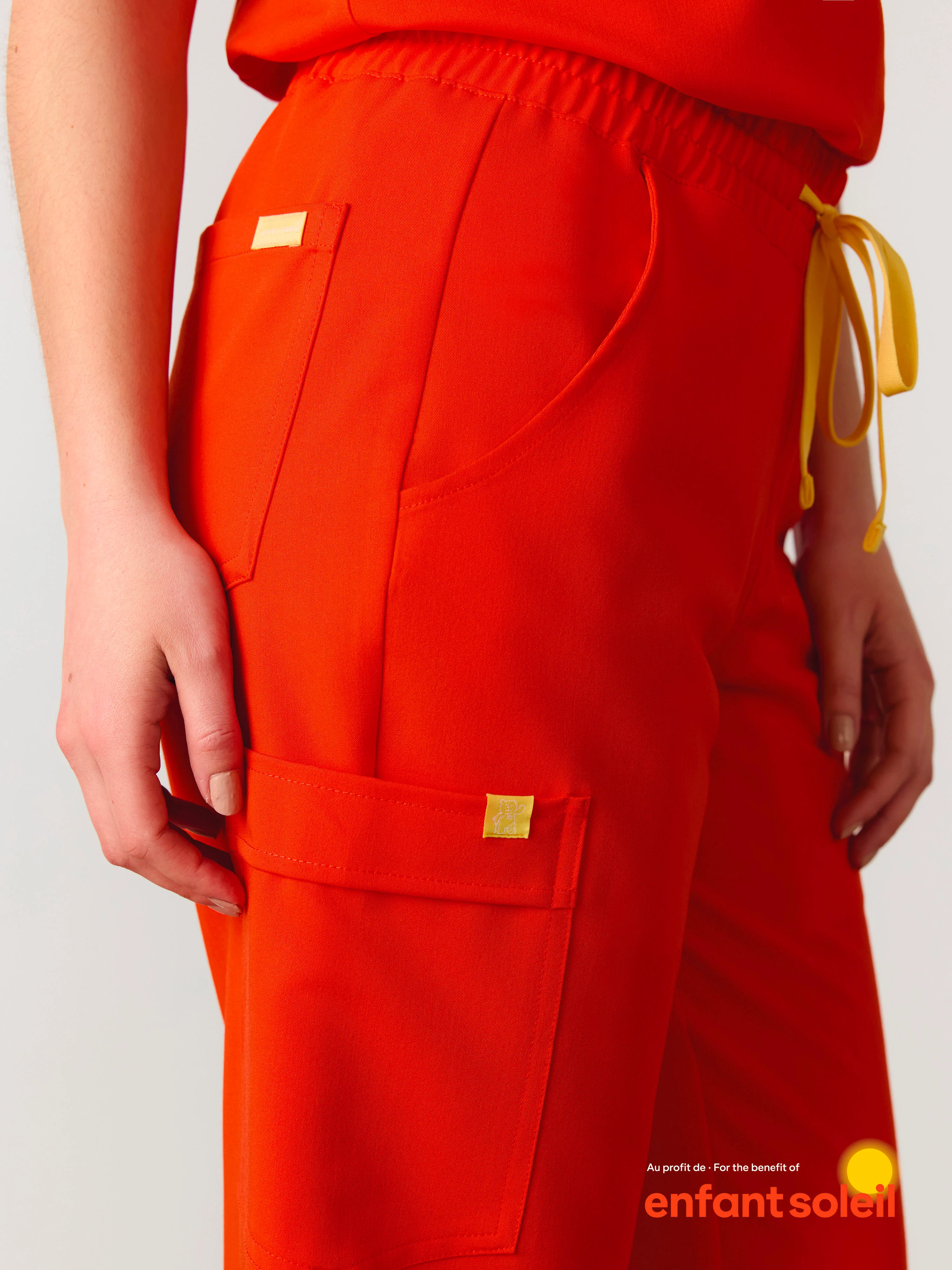 JULIETA RE-GARDE™ - TANGERINE - Straight Cut Scrub Pants - SILVADUR™ - Image 3