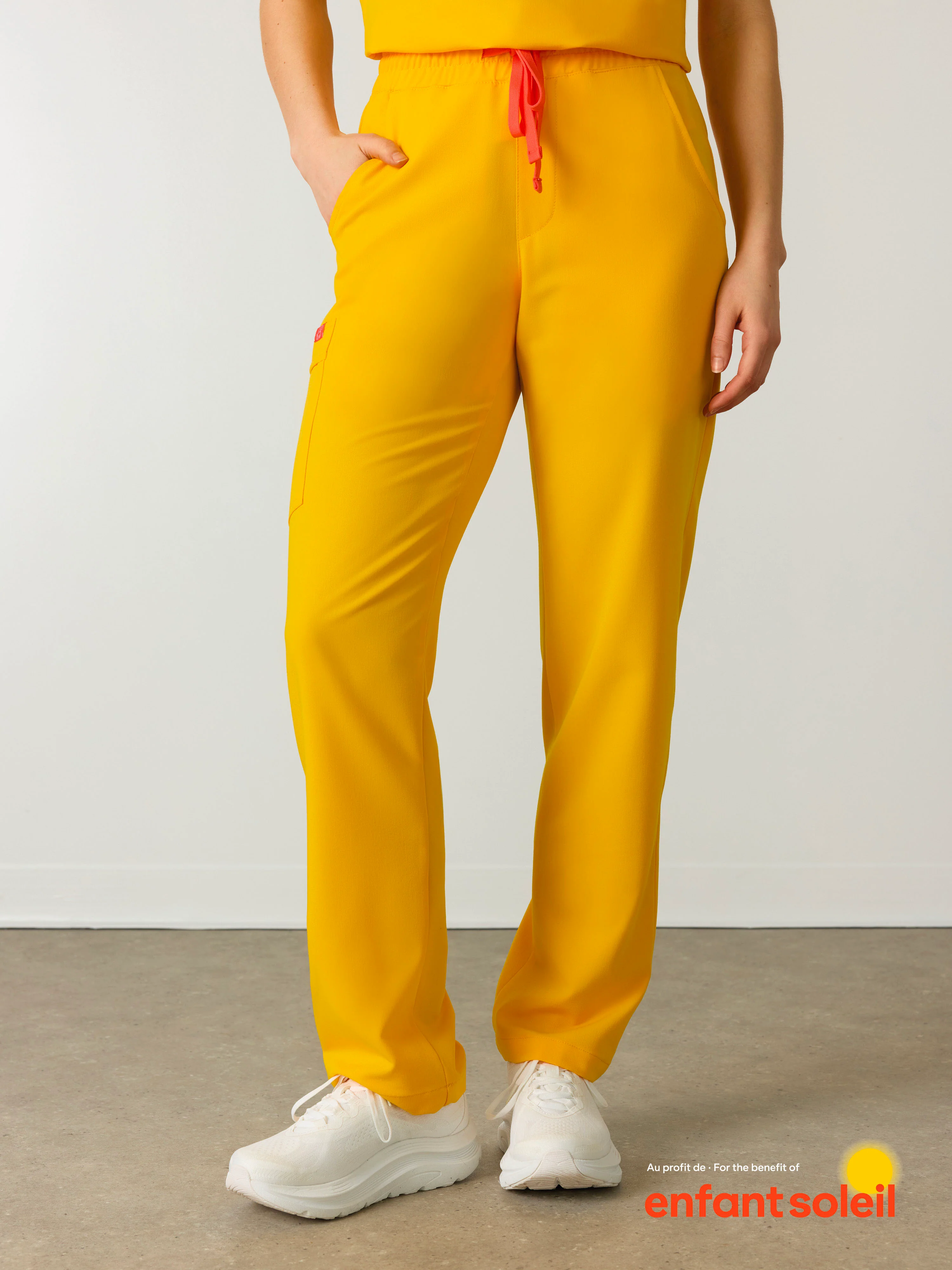 JULIETA RE-GARDE™ - SUNSHINE YELLOW - Straight Cut Scrub Pants - SILVADUR™ - Image 2