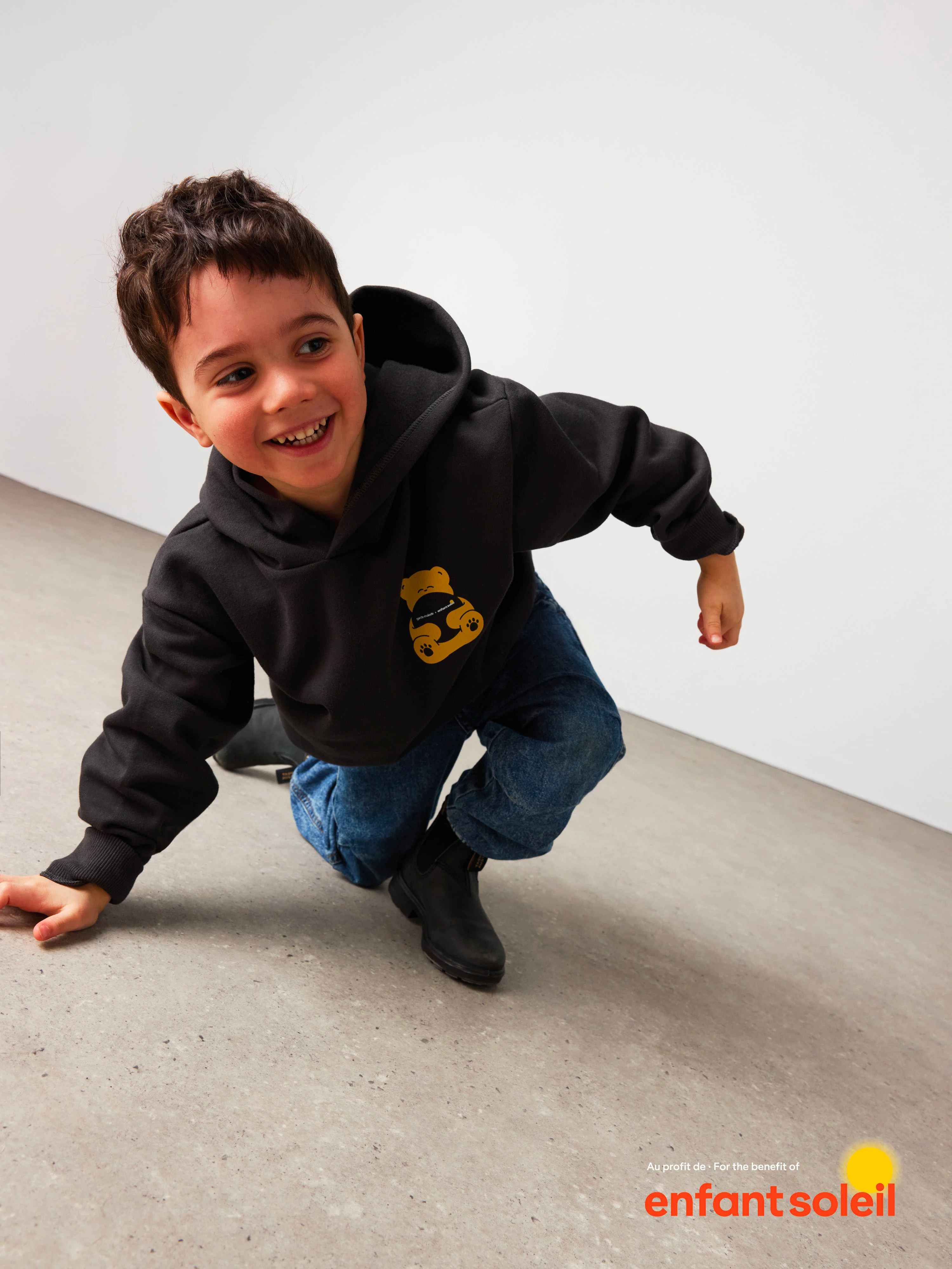 G-M x Enfant Soleil - Hoodie Junior Teddy Soleil