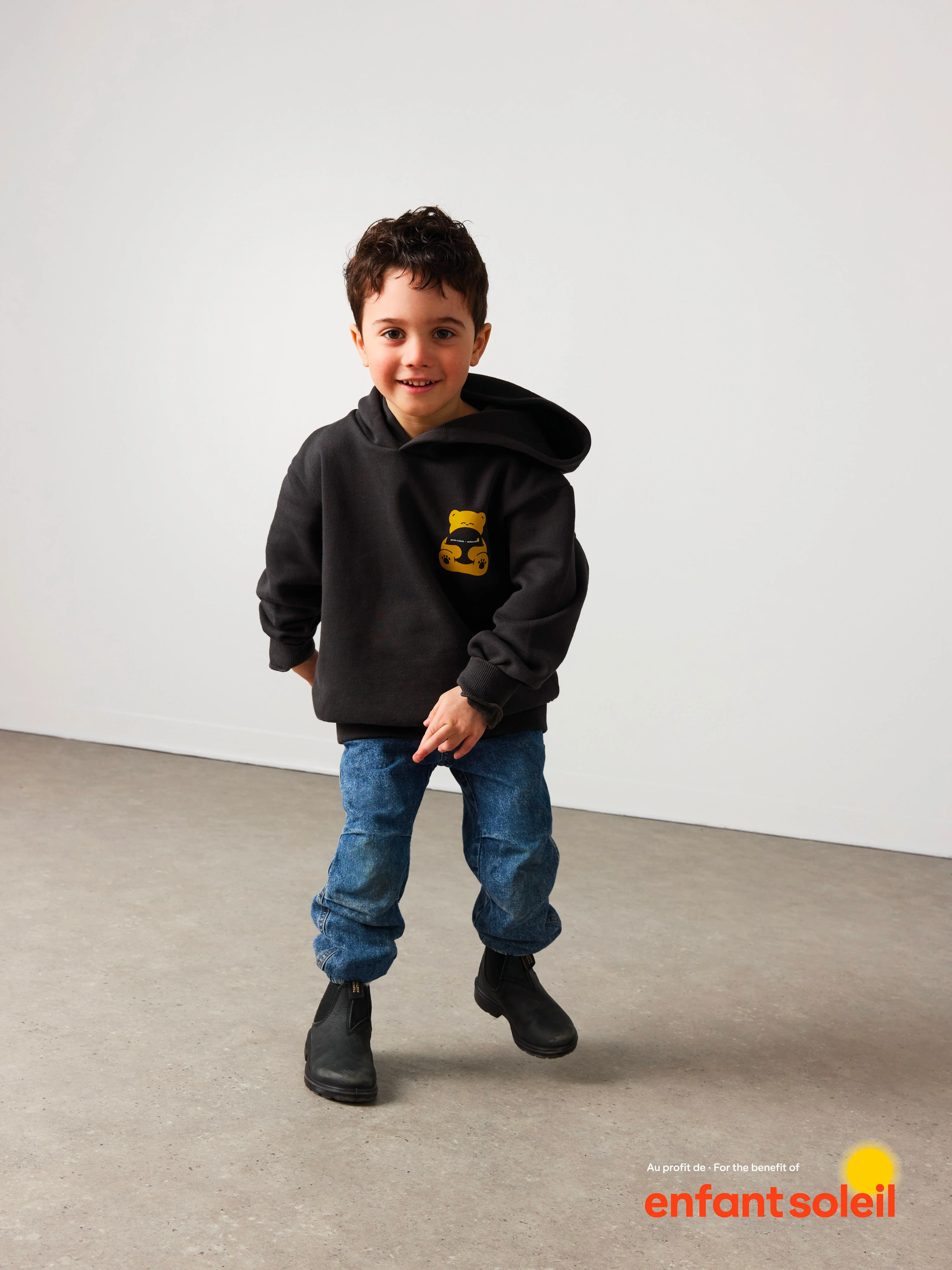G-M x Enfant Soleil - Hoodie Junior Teddy Soleil - Image 3