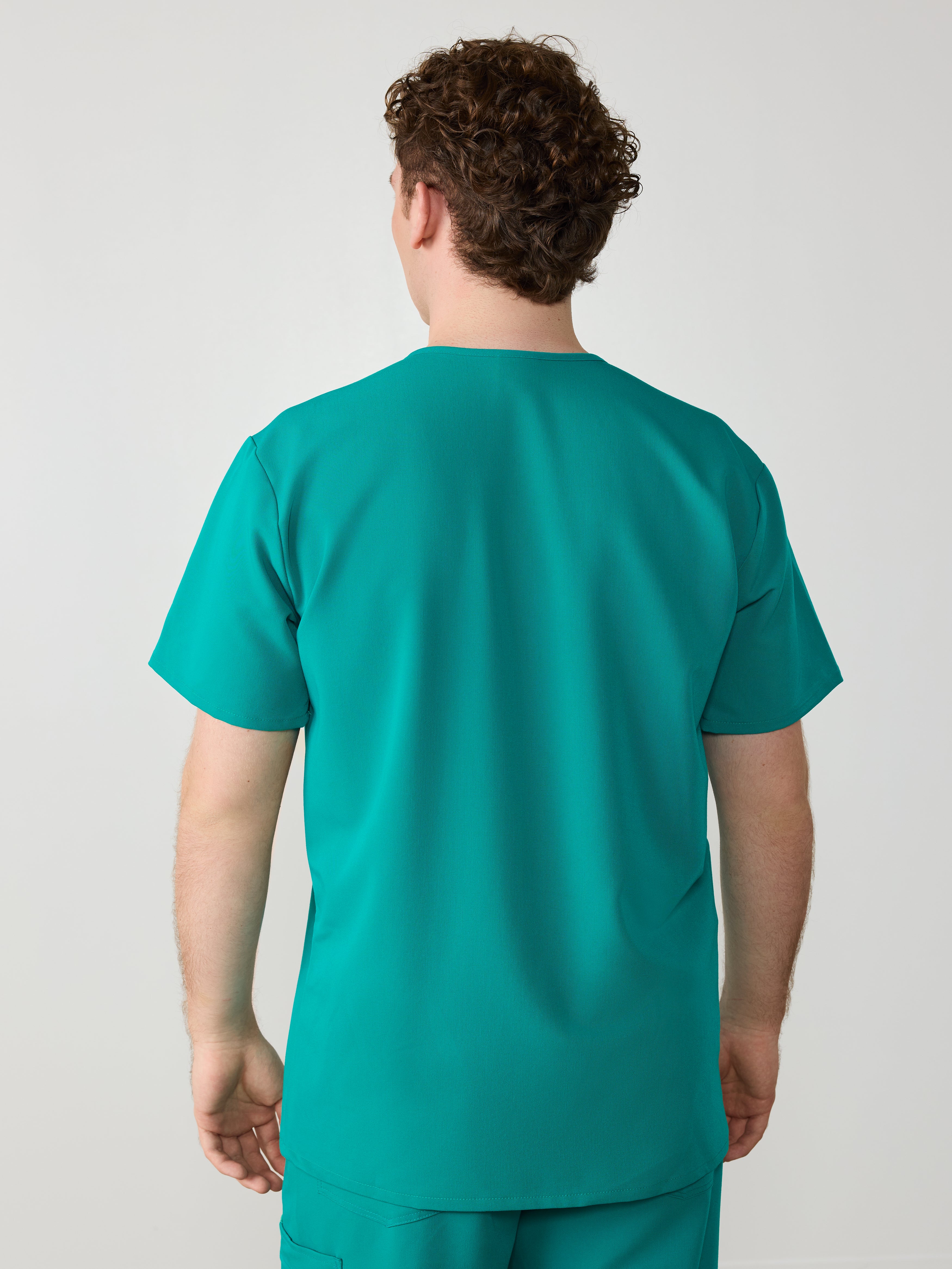 LOGAN RE-GARDE™ - ARCTIC MINT - One Pocket Men's Scrub Top - SILVADUR™ - Image 3