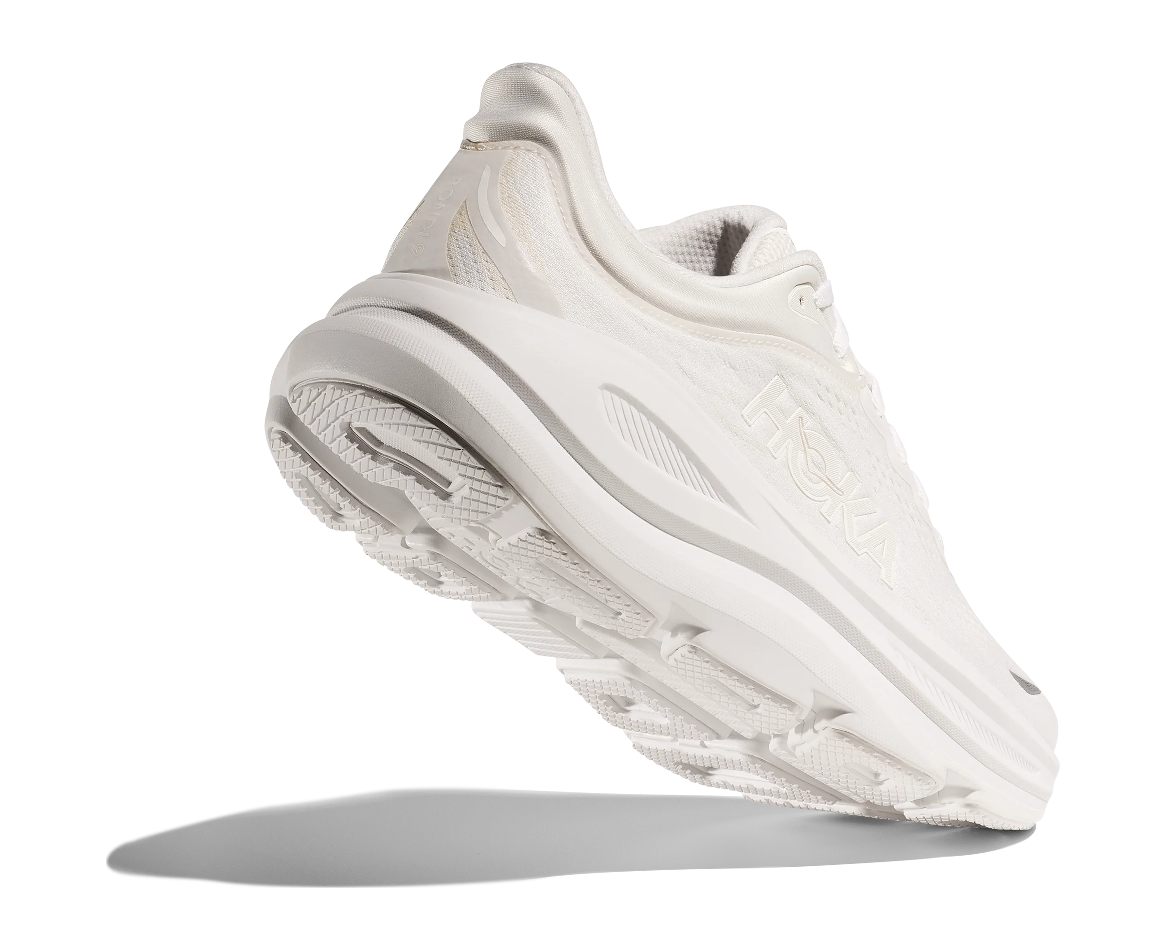 Men's Hoka Bondi 9 White / White - Image 3