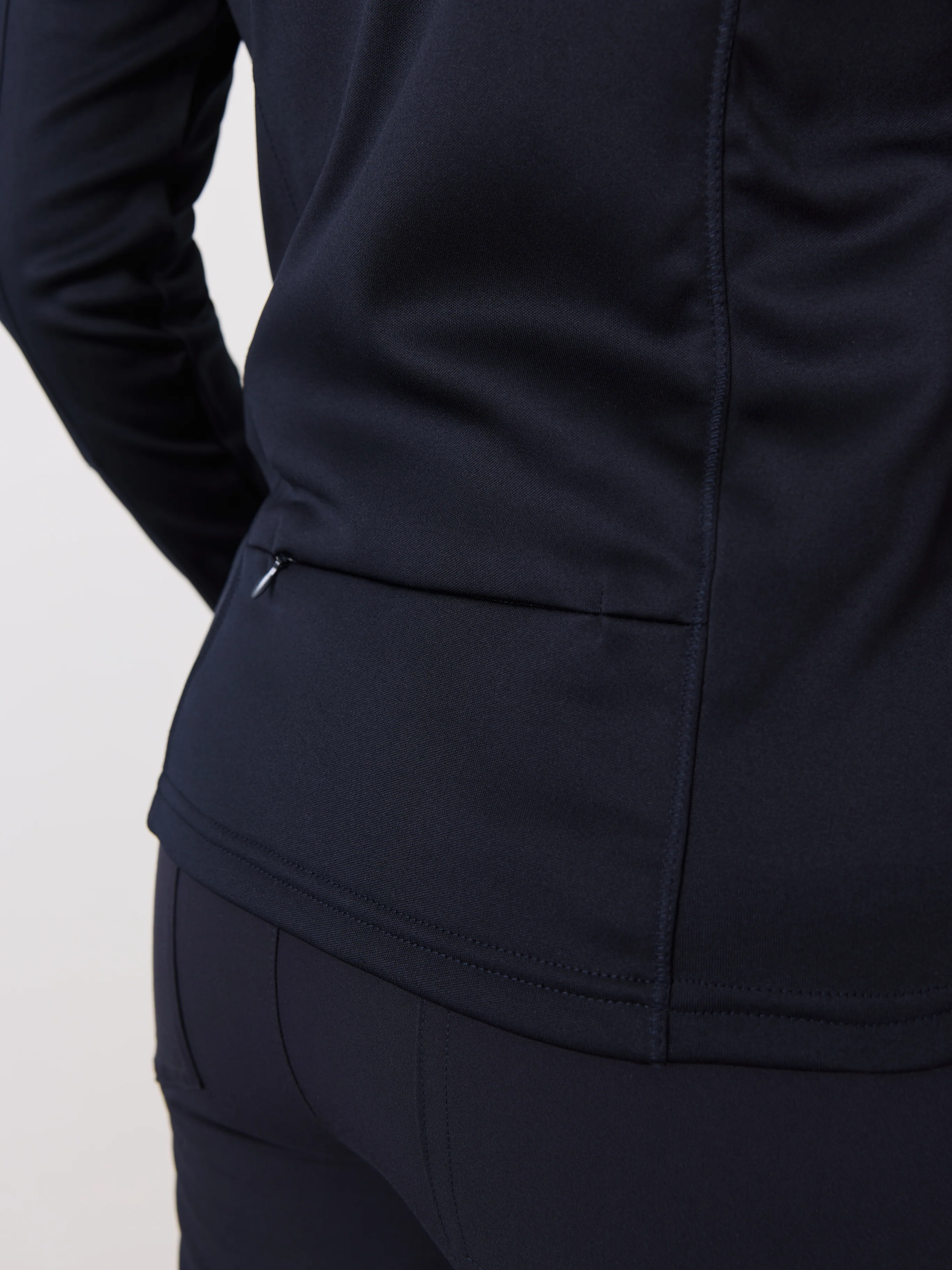 Polyester Full Zip Jacket – Navy - Image 6