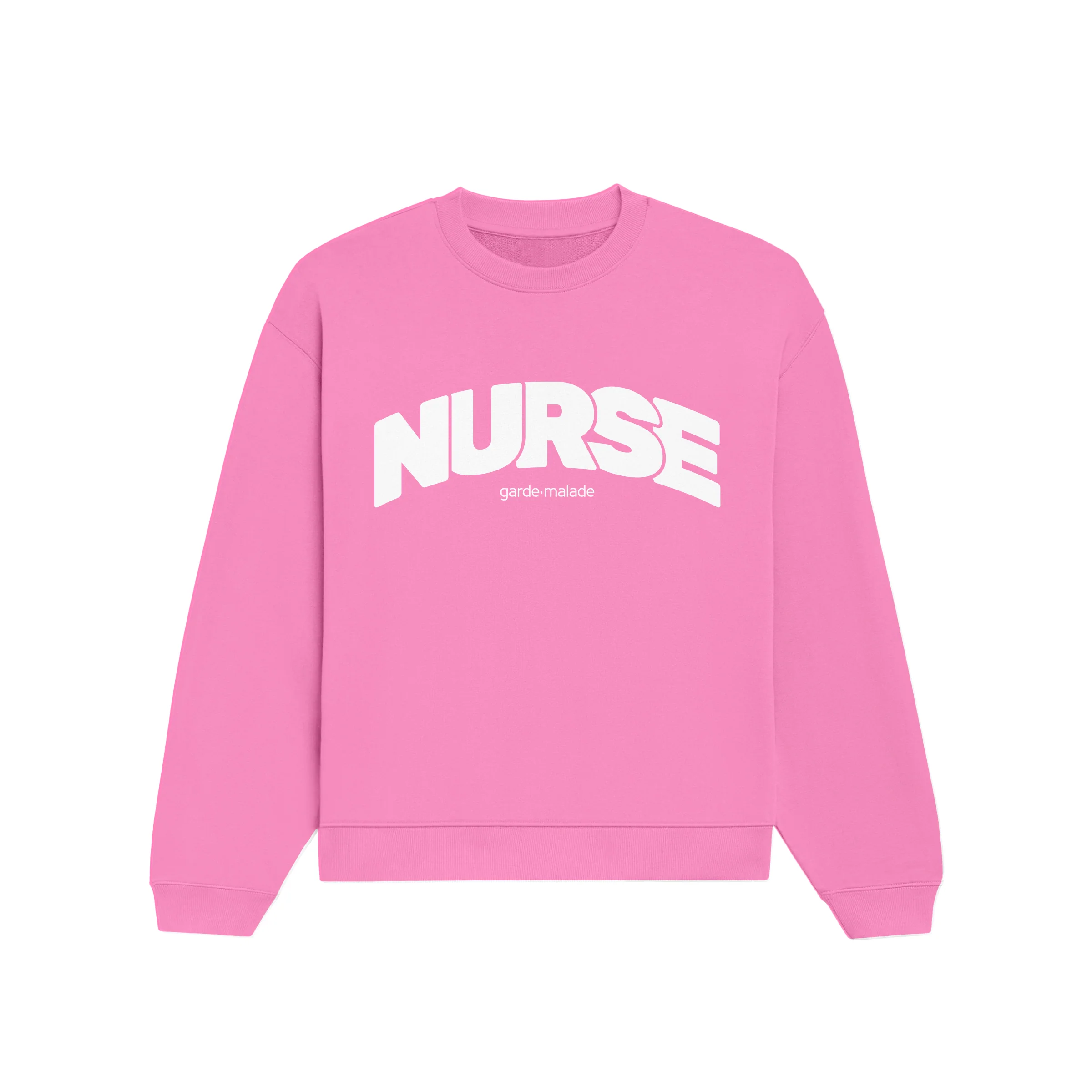 Premium Heavyweight Crewneck - NURSE - Azalea Pink