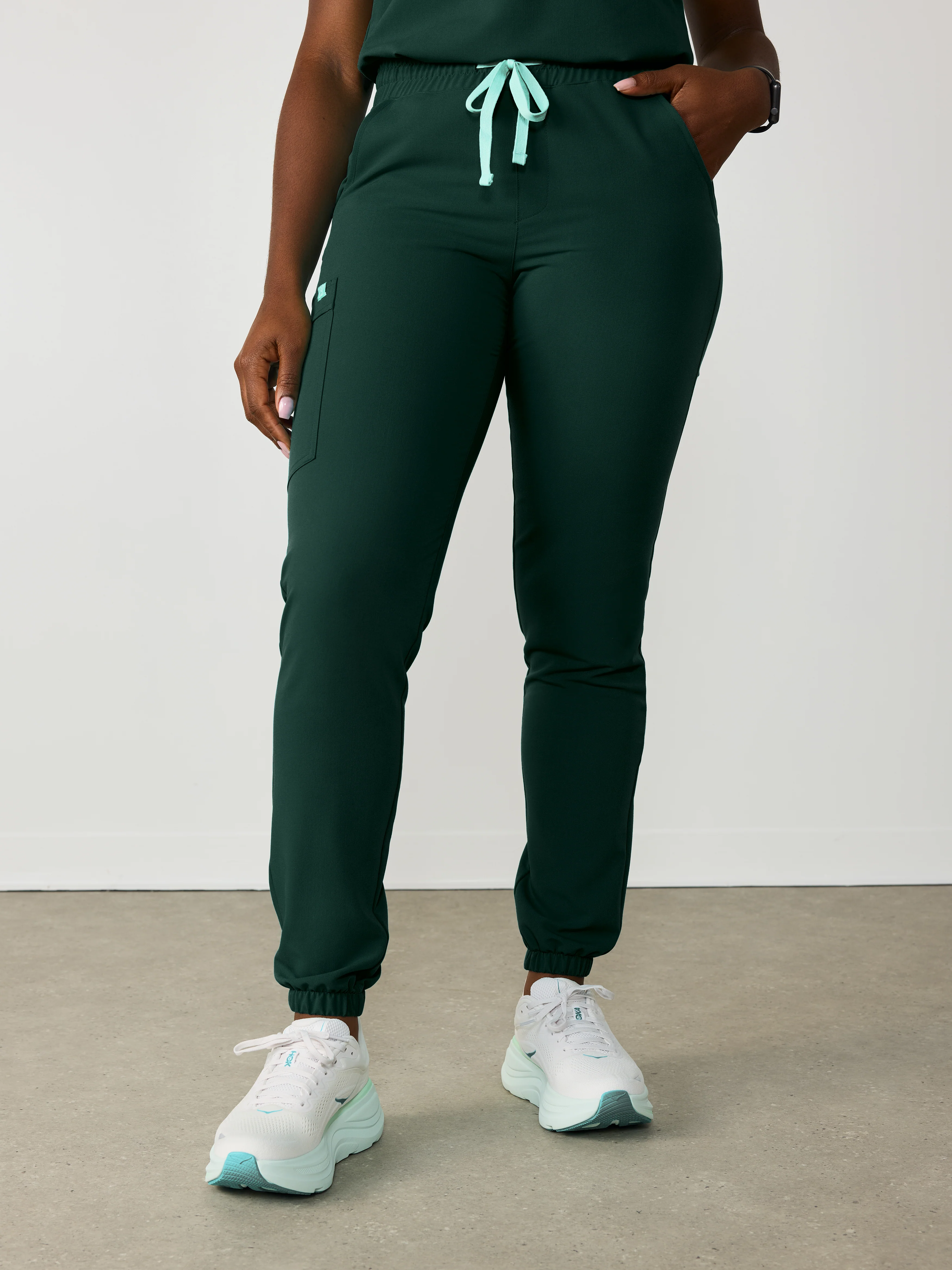 ROSIE RE-GARDE™ - FOREST GREEN - Jogger Scrub Pants - SILVADUR™ - Image 3