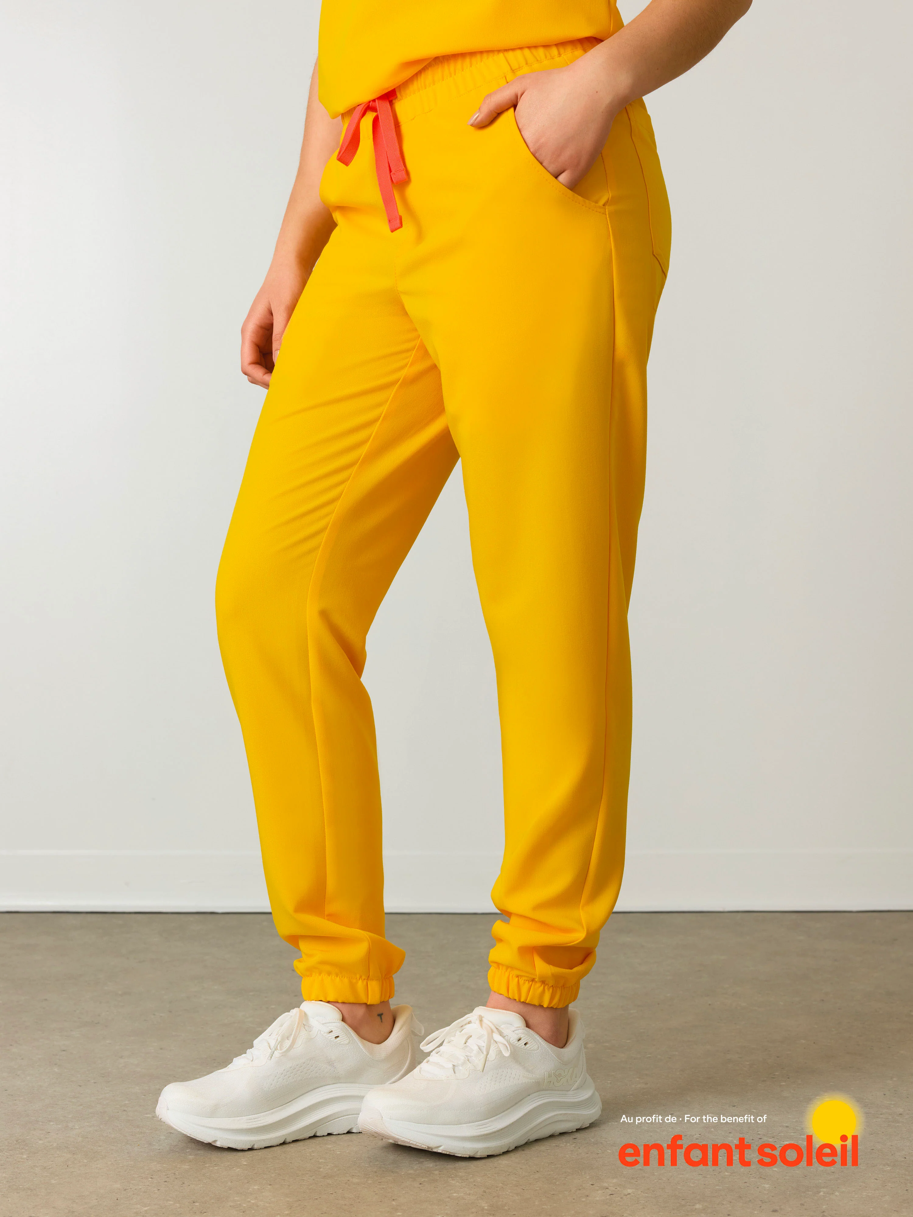 ROSIE RE-GARDE™ - SUNSHINE YELLOW - Jogger Scrub Pants - SILVADUR™ - Image 3