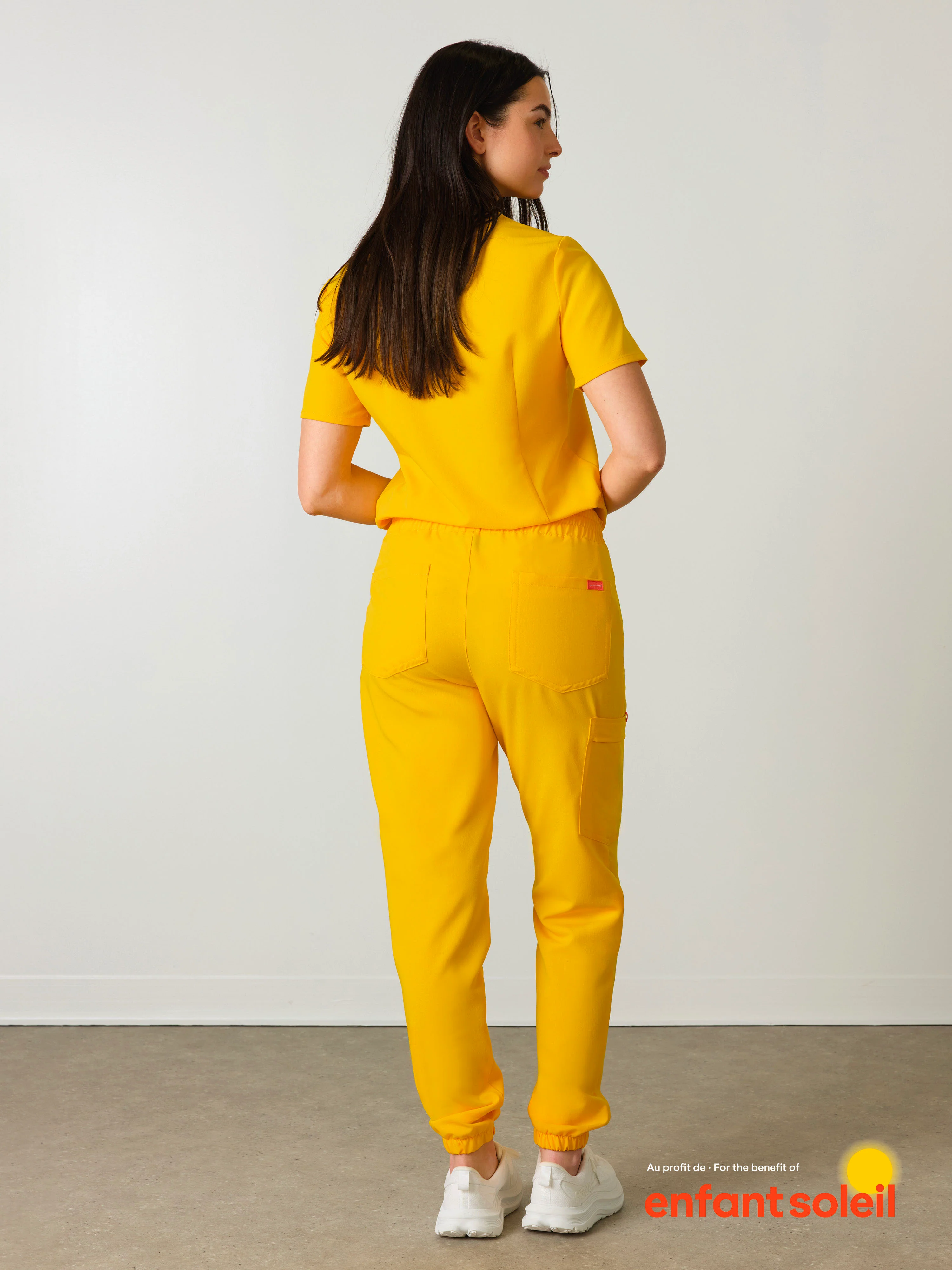 ROSIE RE-GARDE™ - SUNSHINE YELLOW - Jogger Scrub Pants - SILVADUR™ - Image 4