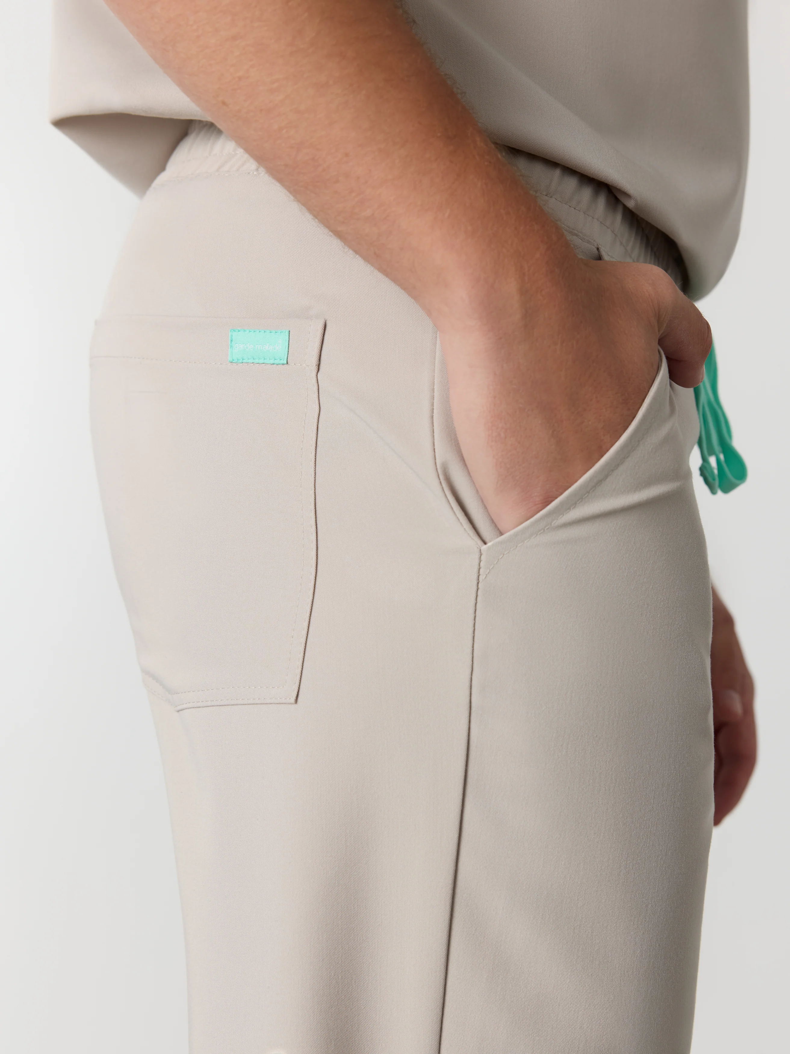 WILLIAM RE-GARDE™ - GREIGE - Men's Jogger Pants - SILVADUR™ - Image 3