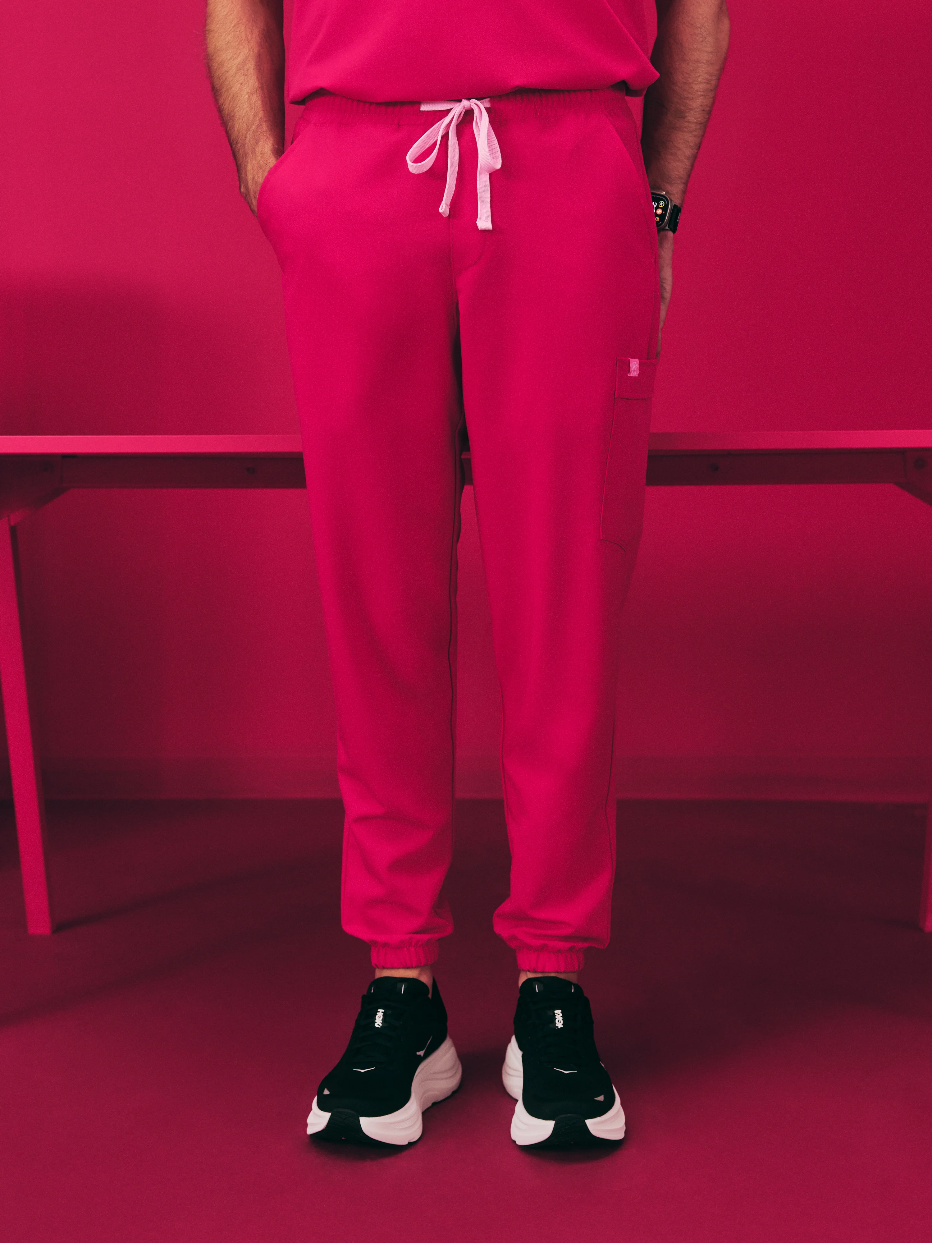 WILLIAM RE-GARDE™ - VIBRANT FUCHSIA - Men's Jogger Pants - SILVADUR™ - Image 3