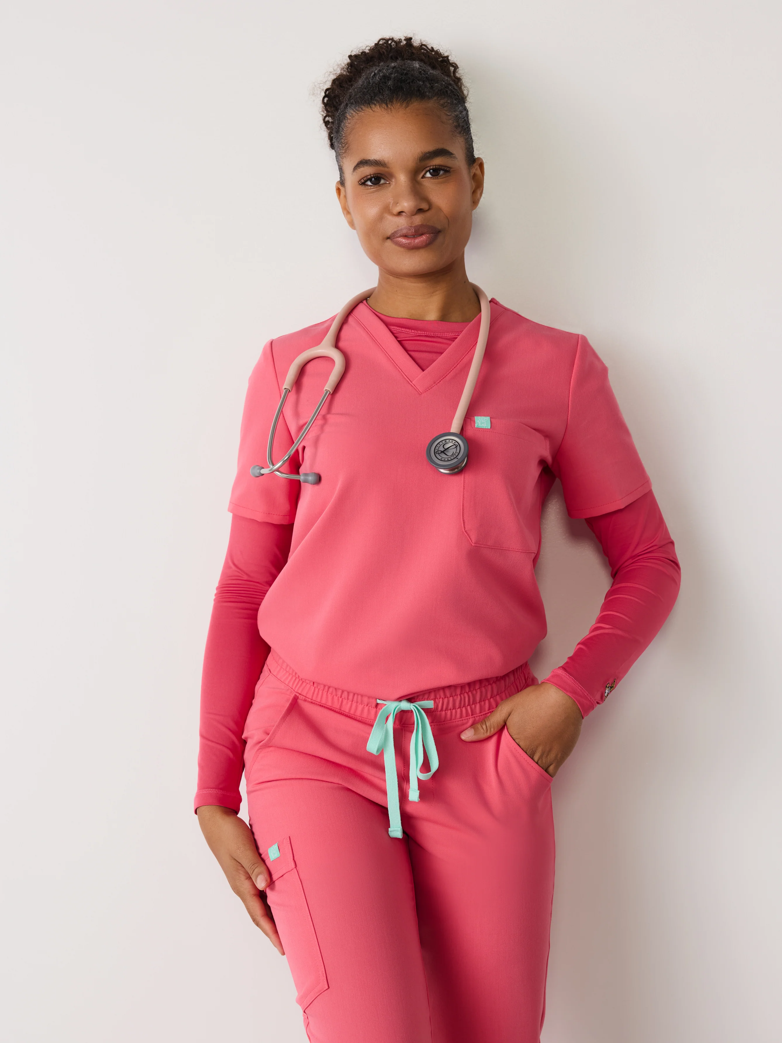 Women High-Performance Underscrub - Warm Ember - Long Sleeves - Image 3
