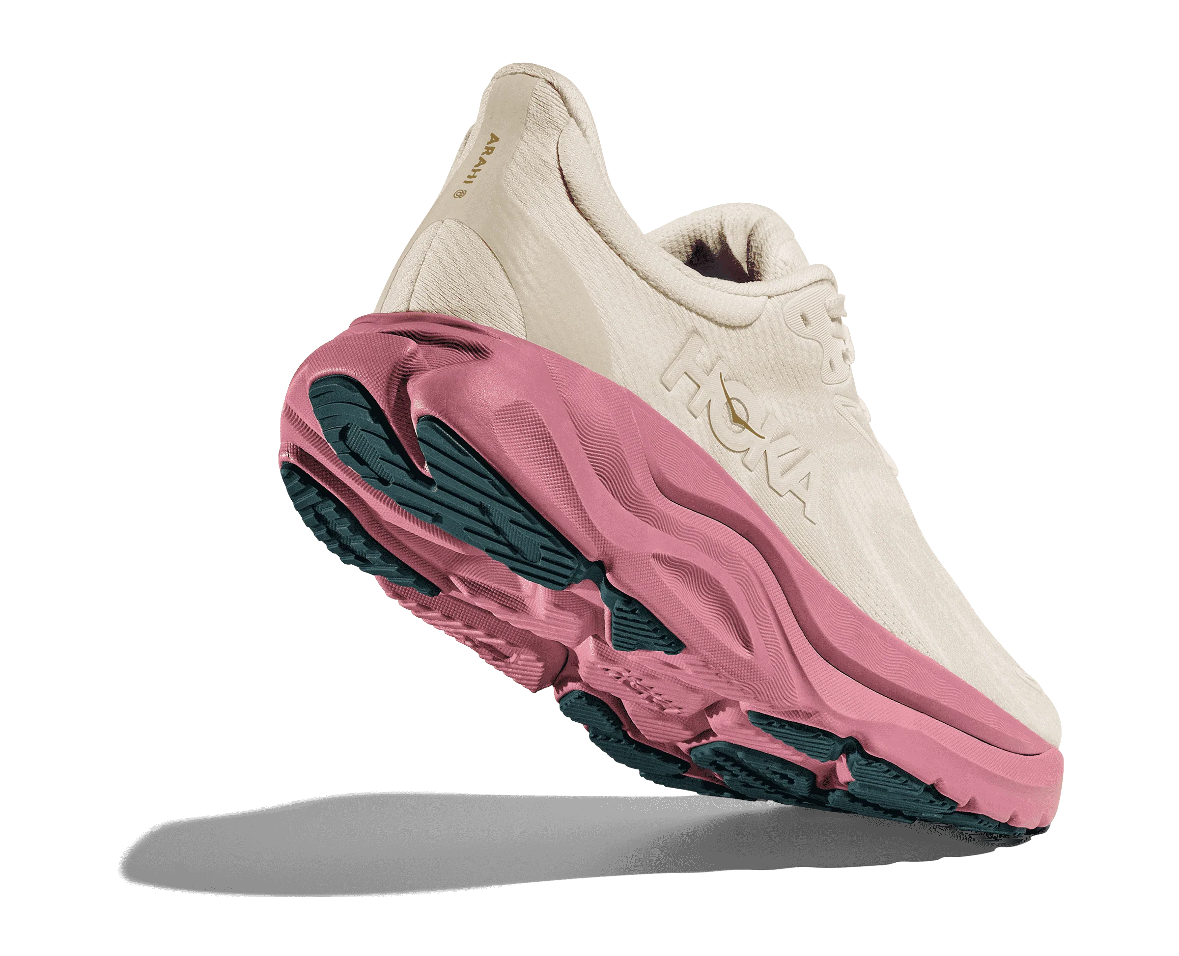 Women's Hoka Arahi 8 Alabaster / Lingonberry - Final Sale - Image 4