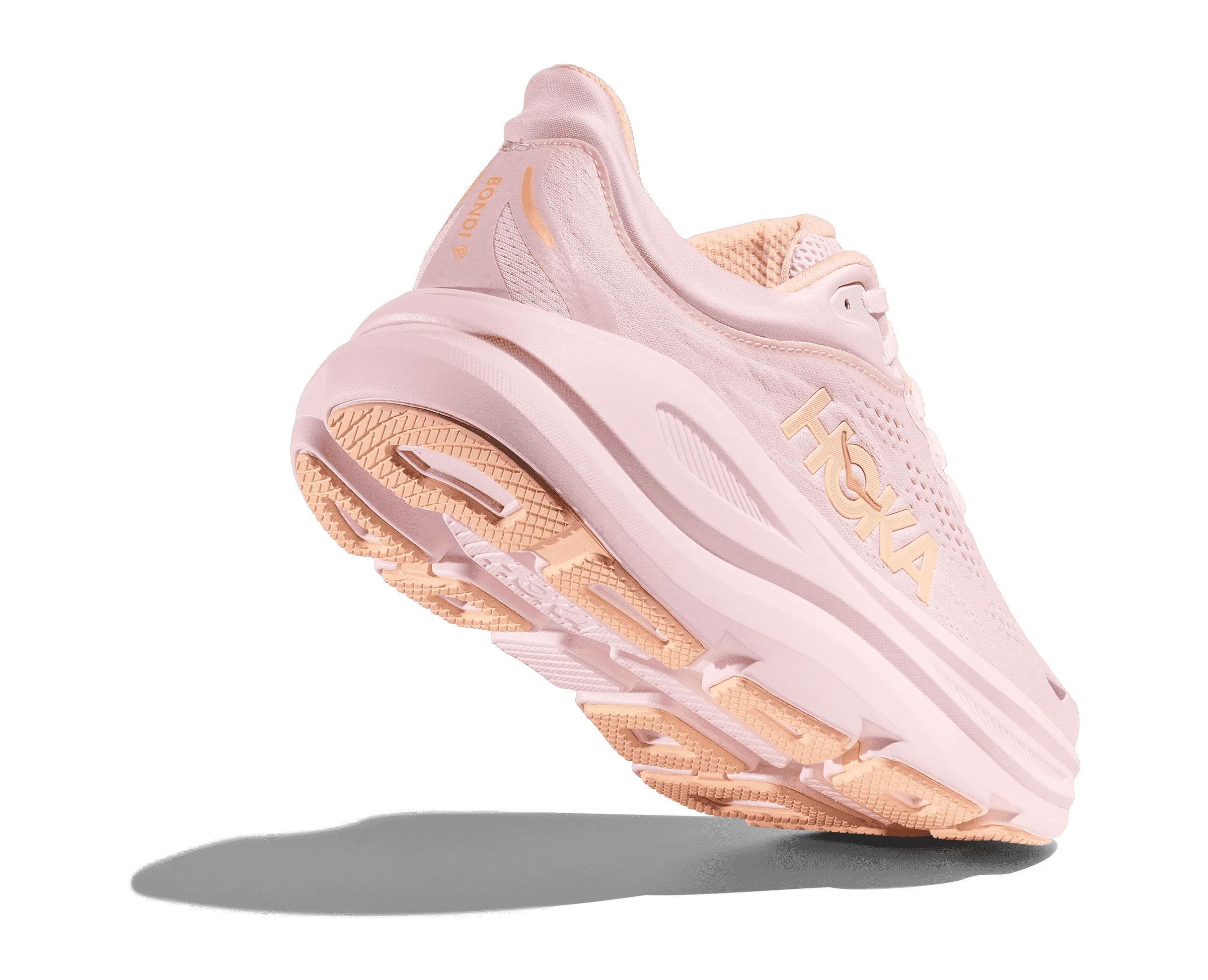 Women's Hoka Bondi 9 Lilac Cream / Tangerine Glow - Image 3