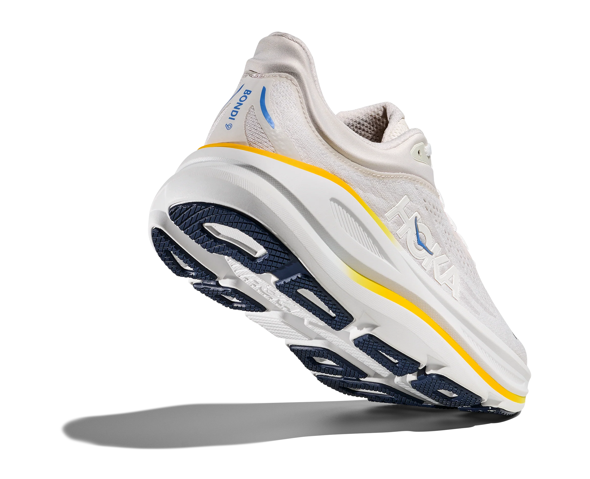 Women's Hoka Bondi 9 White / Grout - Image 4