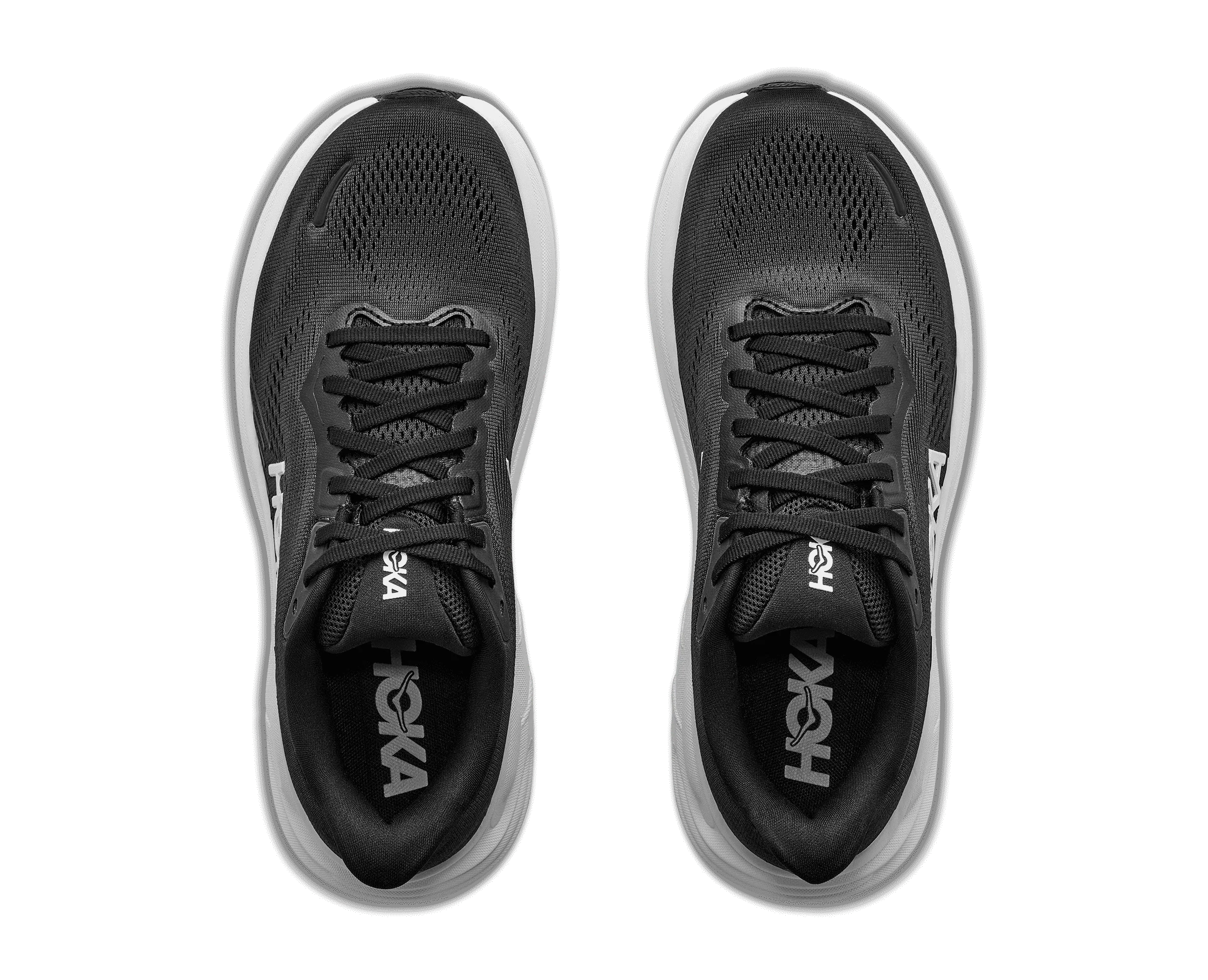 Women's Hoka Clifton 11 Black / White - Image 2
