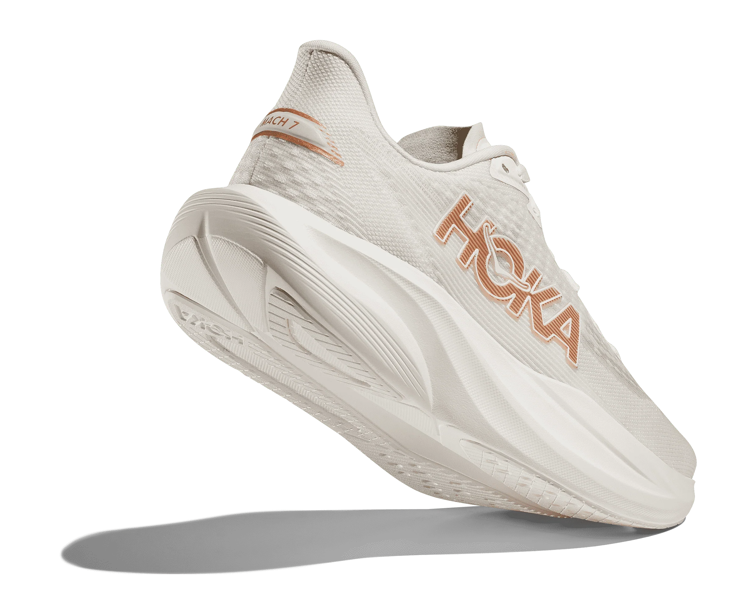 Women's Hoka Mach 7 Frost / Rose Gold - Image 3