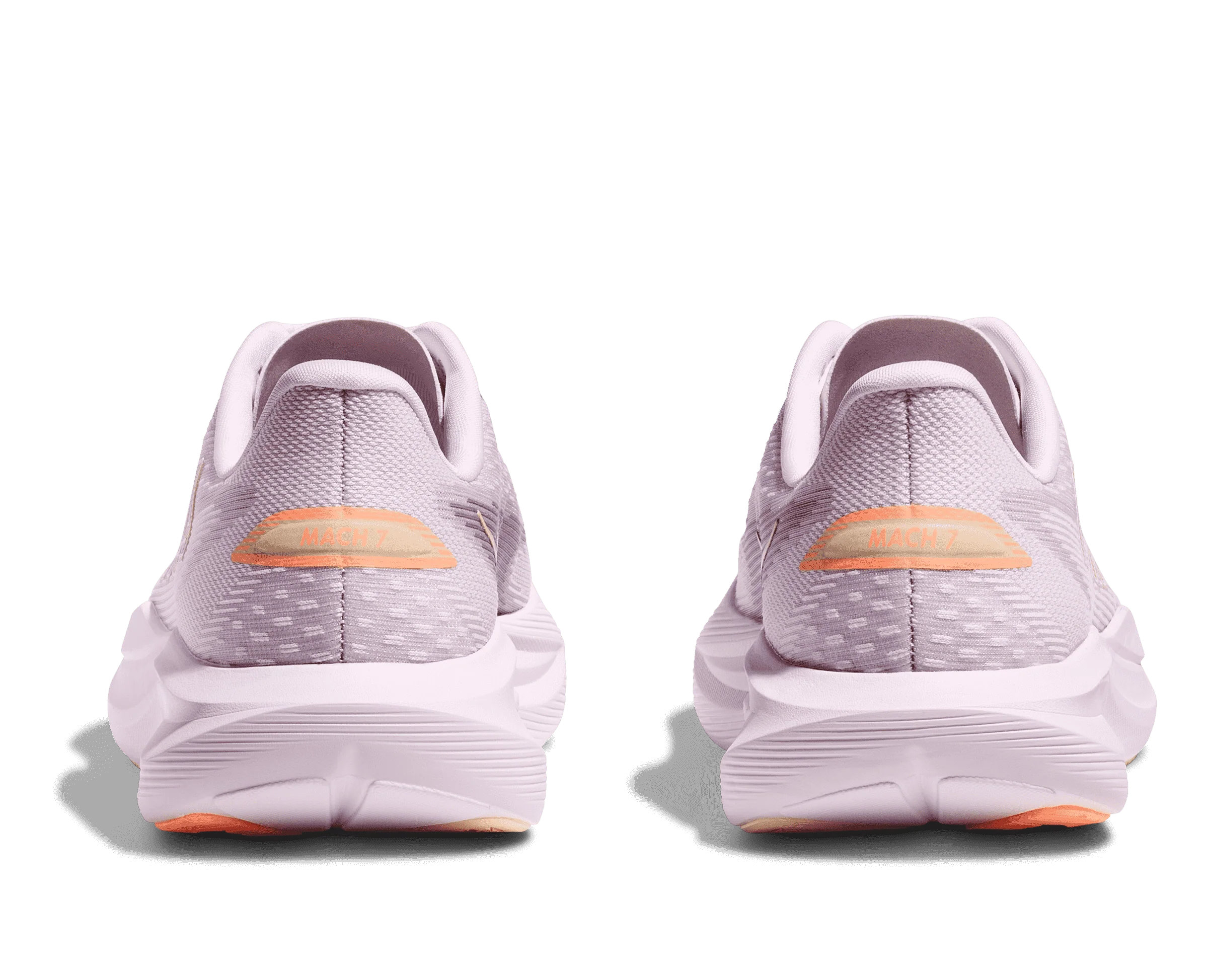Women's Hoka Mach 7 Lilac Cream / Tangerine Glow - Image 4