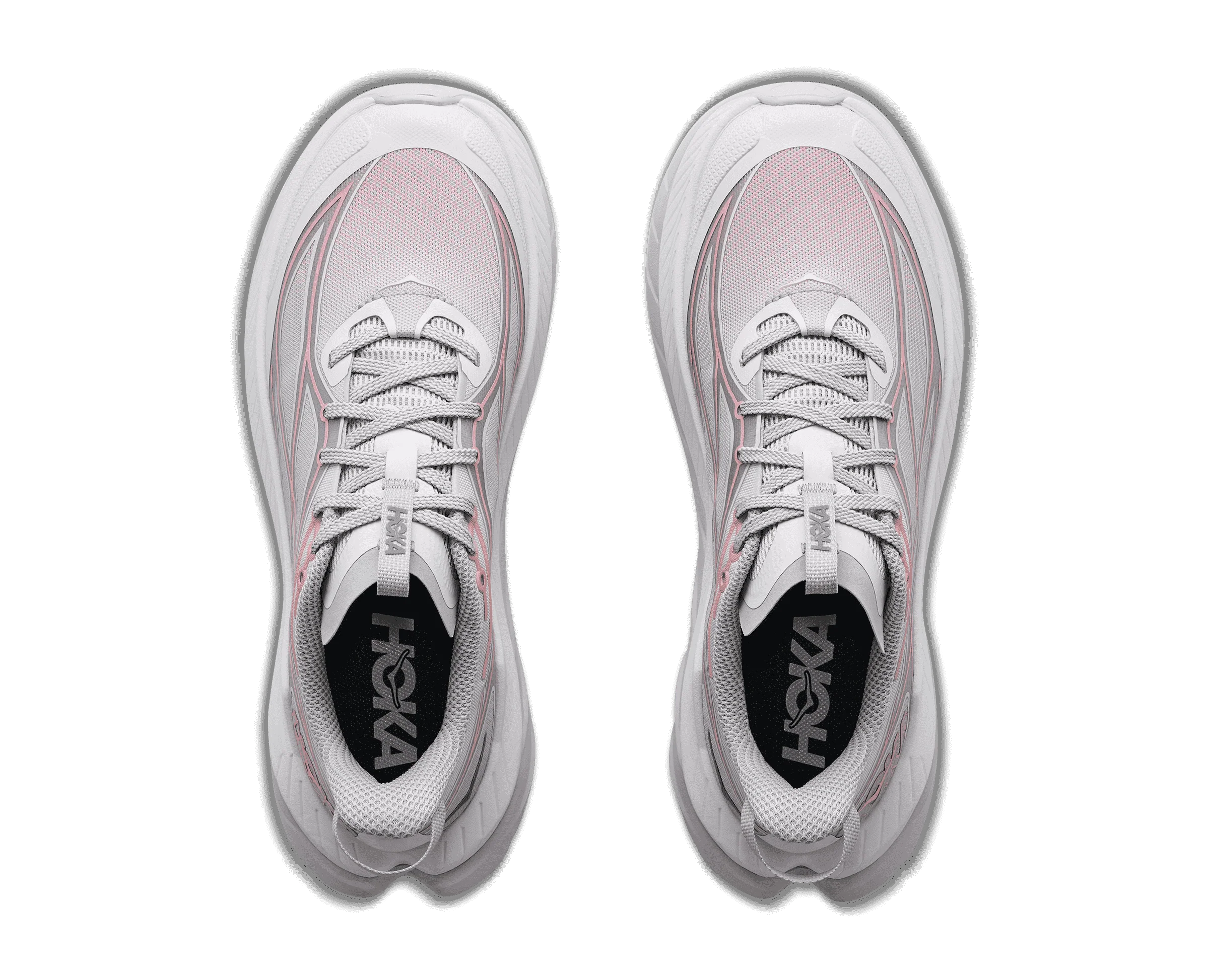 Women's Hoka Mach Remastered Aura Cosmic Grey / Dewy Pink - Image 2