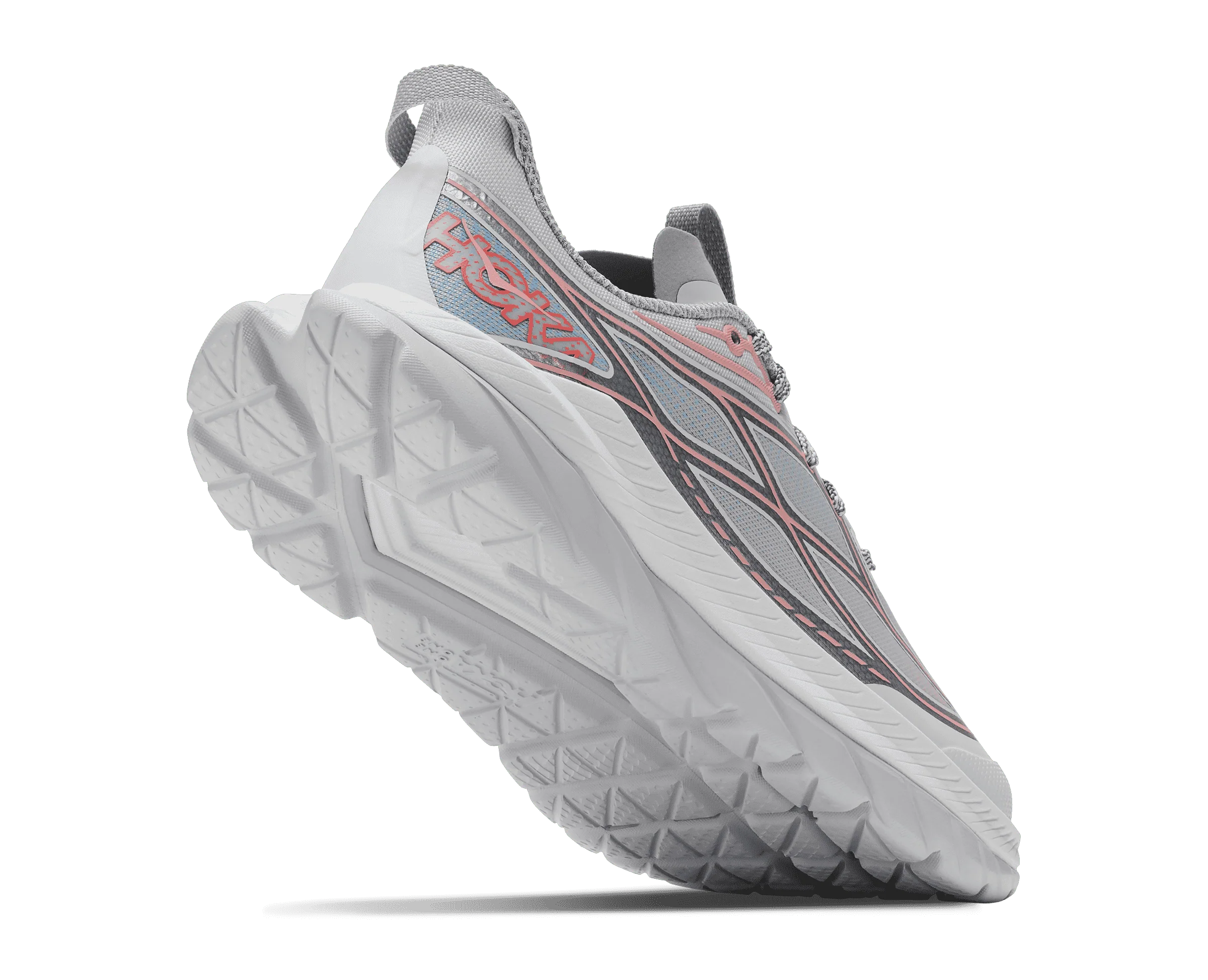 Women's Hoka Mach Remastered Aura Cosmic Grey / Dewy Pink - Image 3