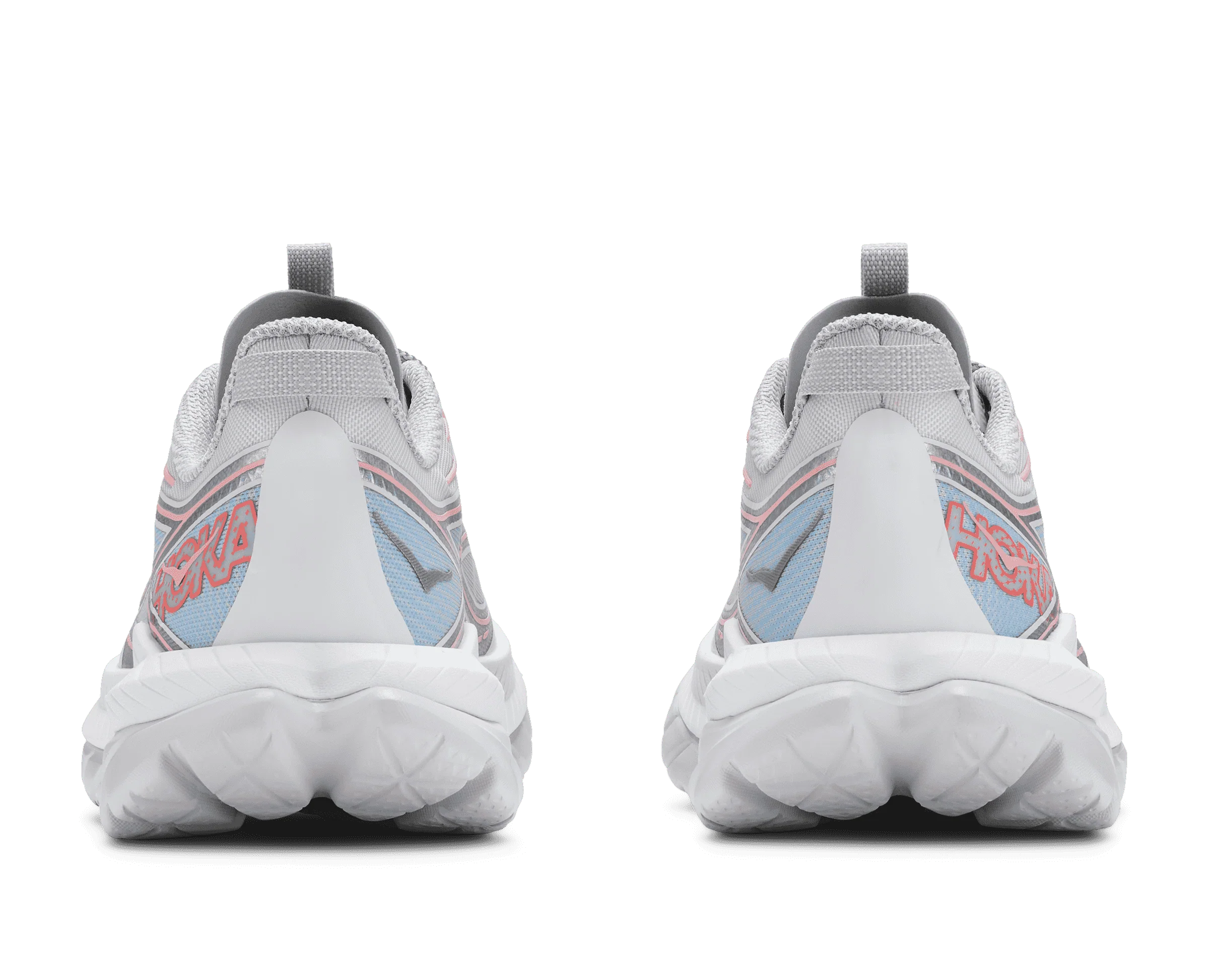 Women's Hoka Mach Remastered Aura Cosmic Grey / Dewy Pink - Image 4