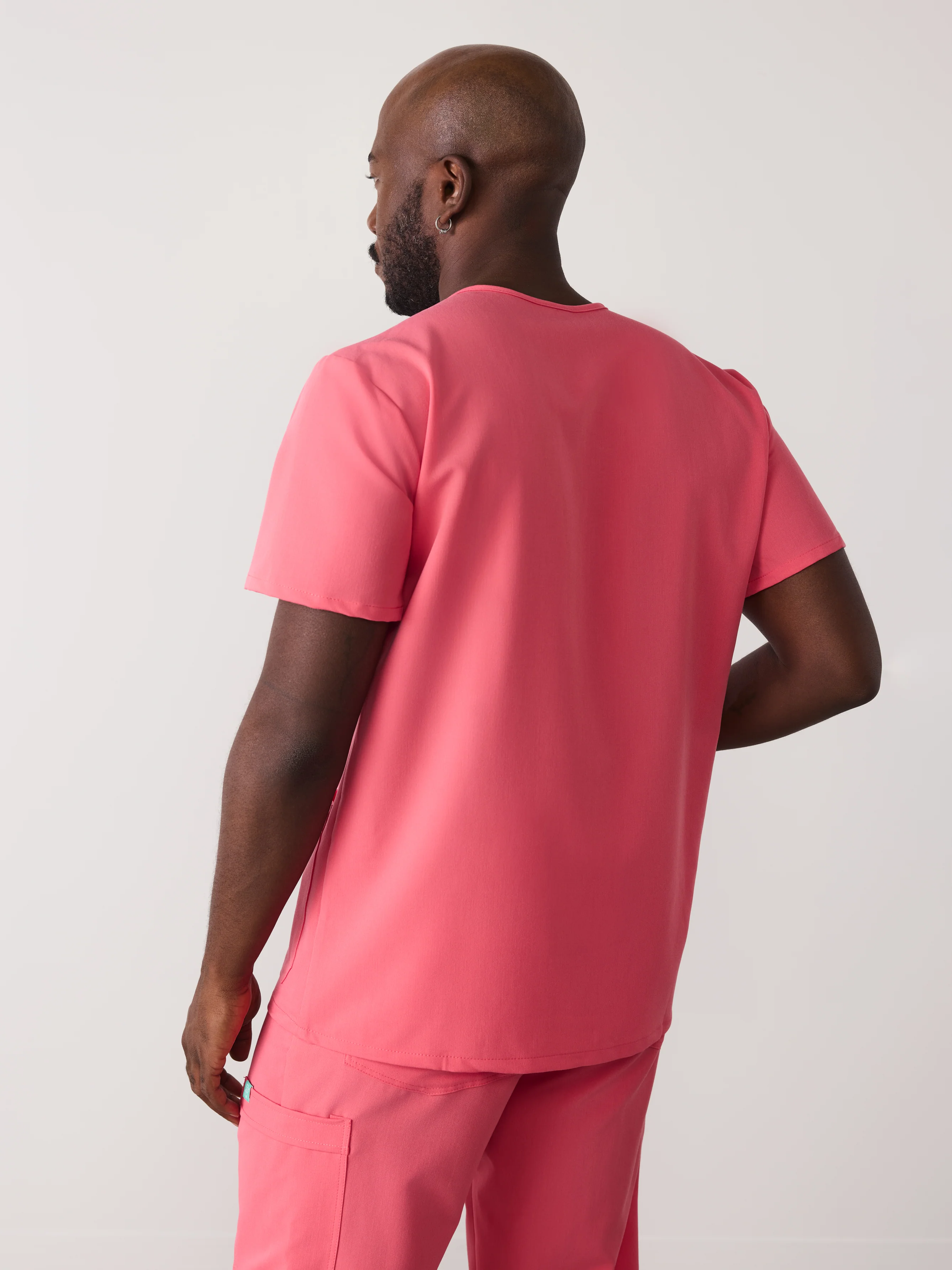 ZACK RE-GARDE™ - WARM EMBER - Three Pockets Men's Scrub Top - SILVADUR™ - Final Sale - Image 3